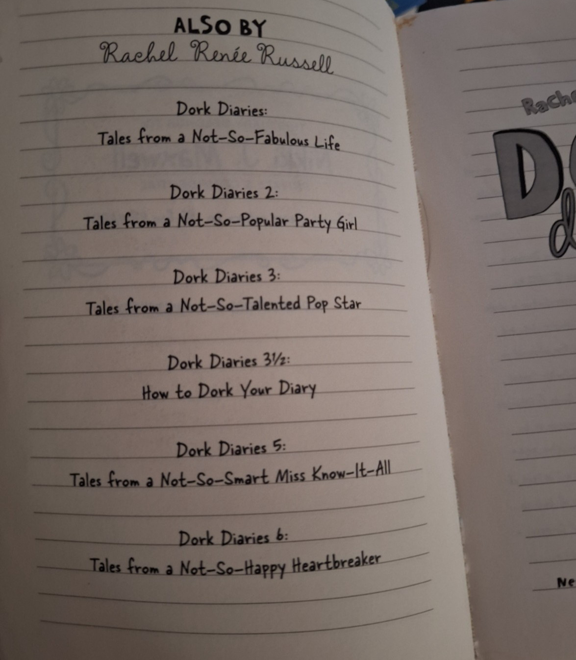 The Dork Diaries Books 4-12 By Rachel Renee Russell