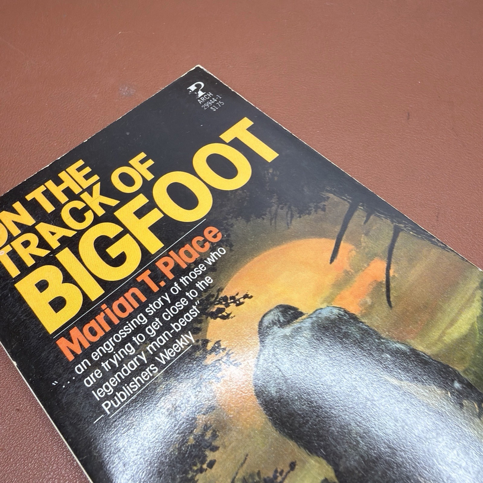 On the Track of Bigfoot by Marian T. Place Paperback 1979 Monsters Horror