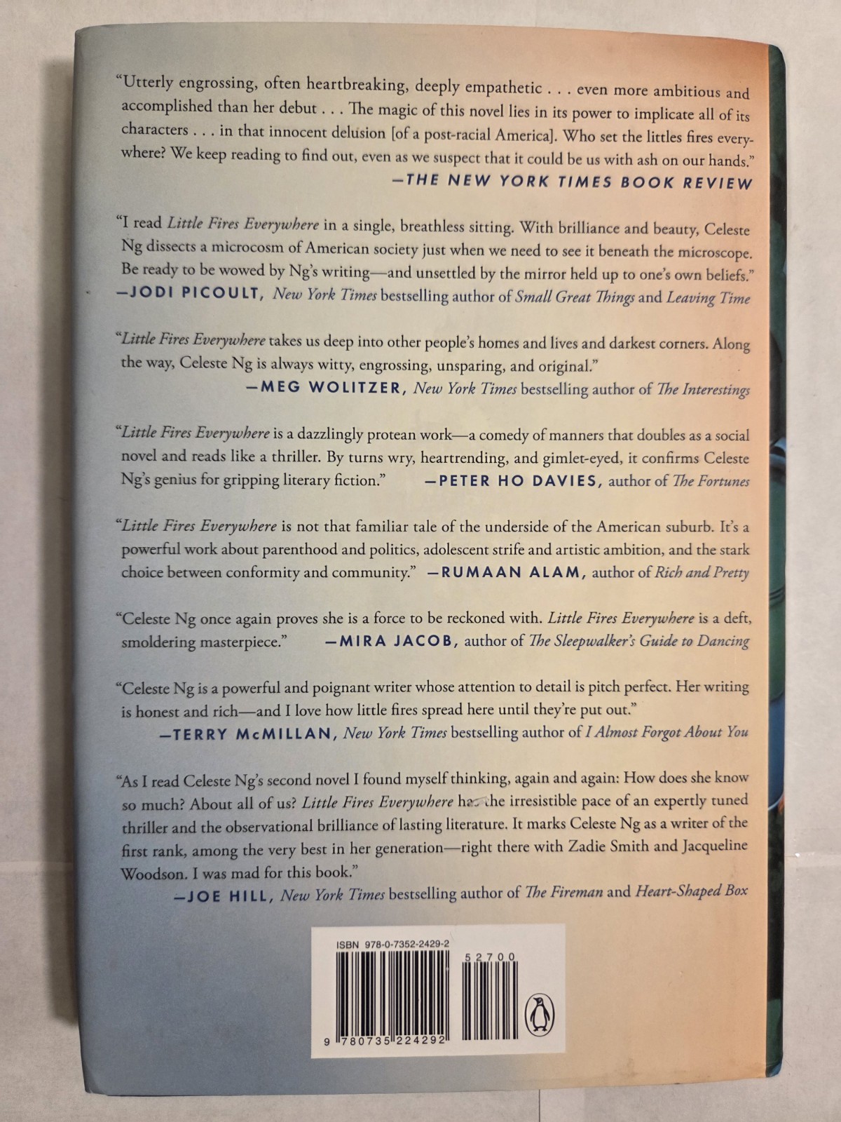 ​Little Fires Everywhere – Celeste Ng (Hardcover, 2017) Very Good