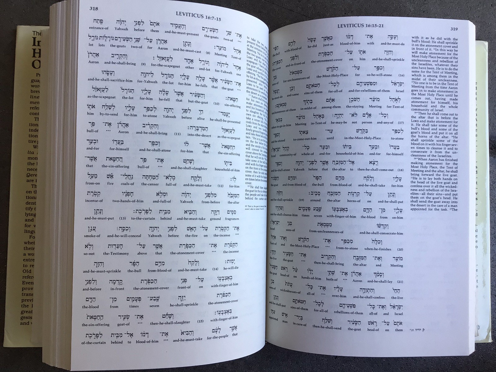 The NIV Interlinear Hebrew-English Old Testament 4 Volumes Hardcover