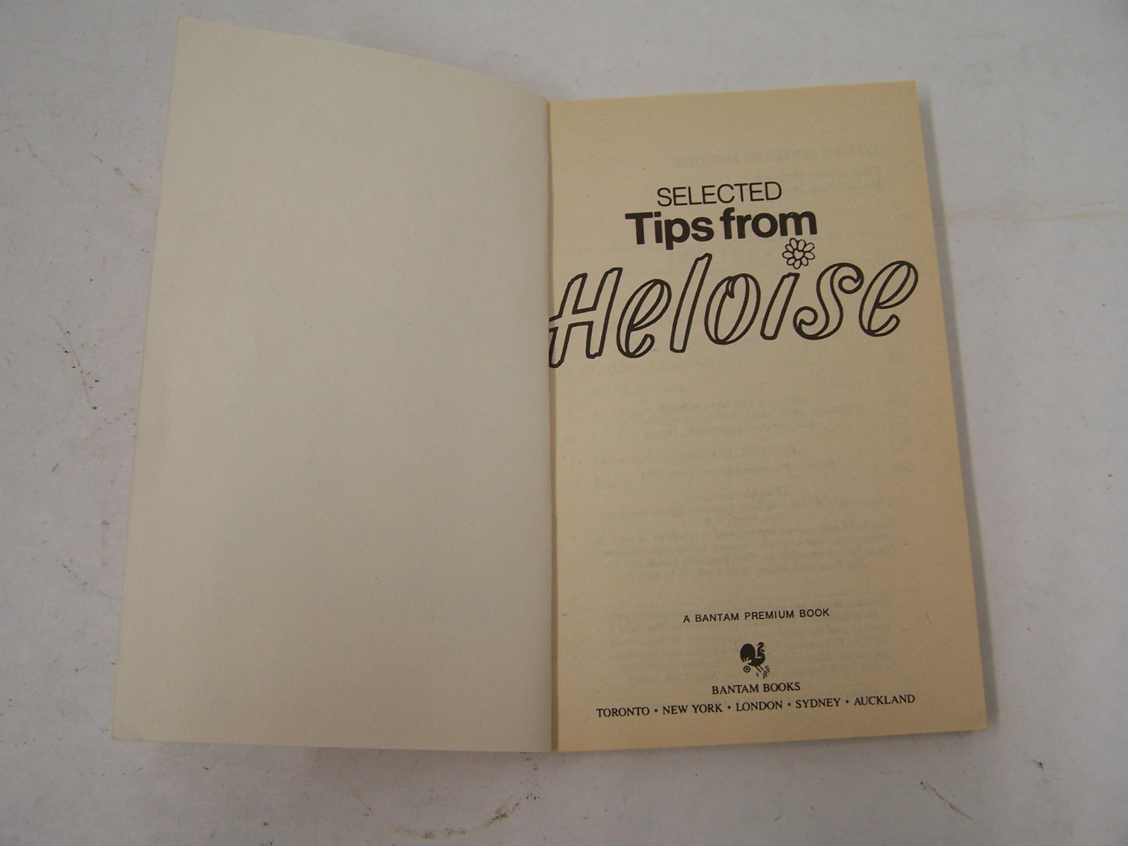 Emilie’s Household Hints by Emilie Barnes 1984 & Selected Tips from Heloise