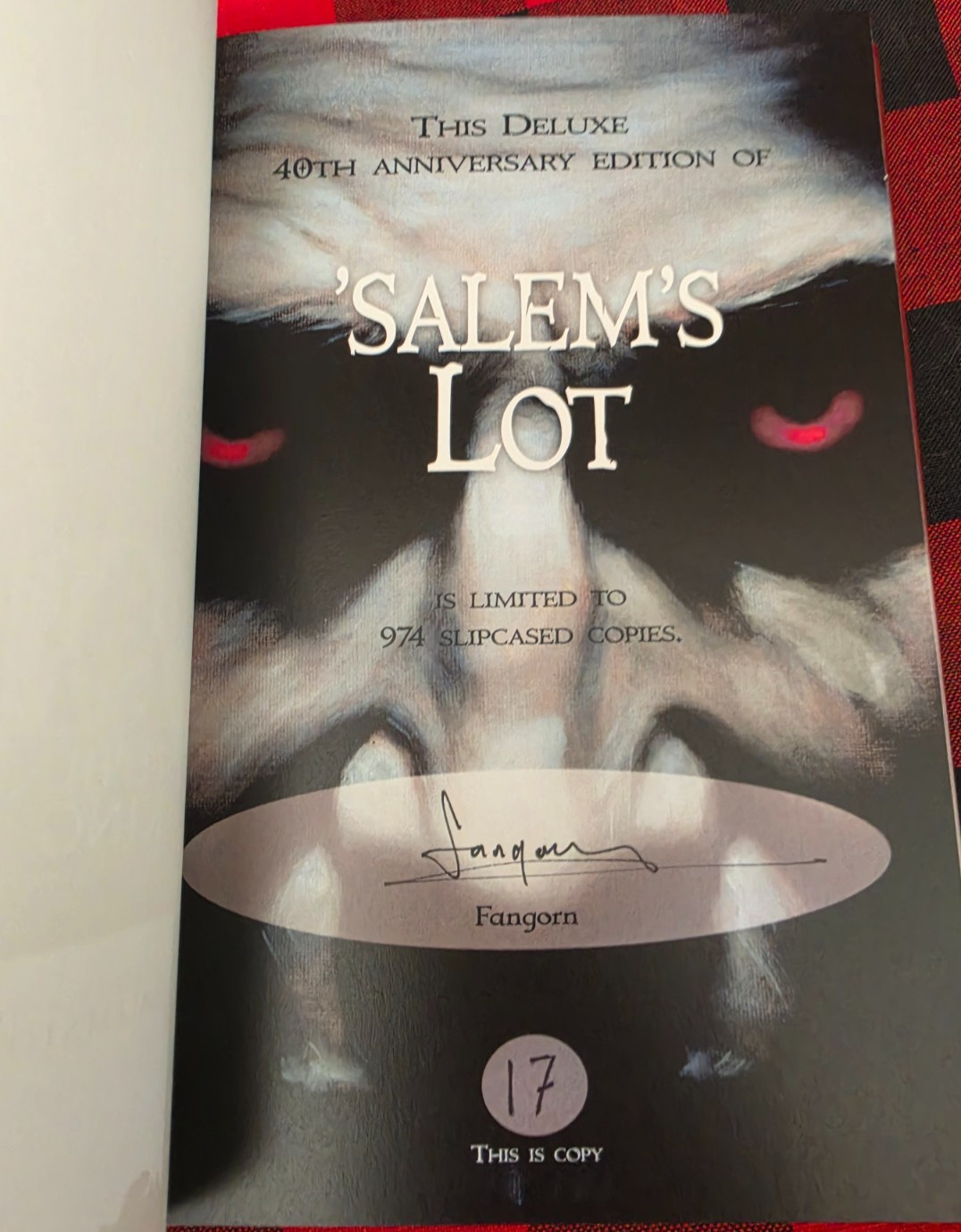 Stephen King SALEM’S LOT #17 & THE TOMMYKNOCKERS #353 PS Publishing UK