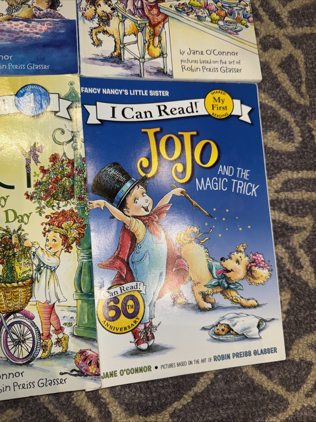 Vintage Fancy Nancy I Can Read Lot 5 Books + JoJo Magic 6pk Level 1