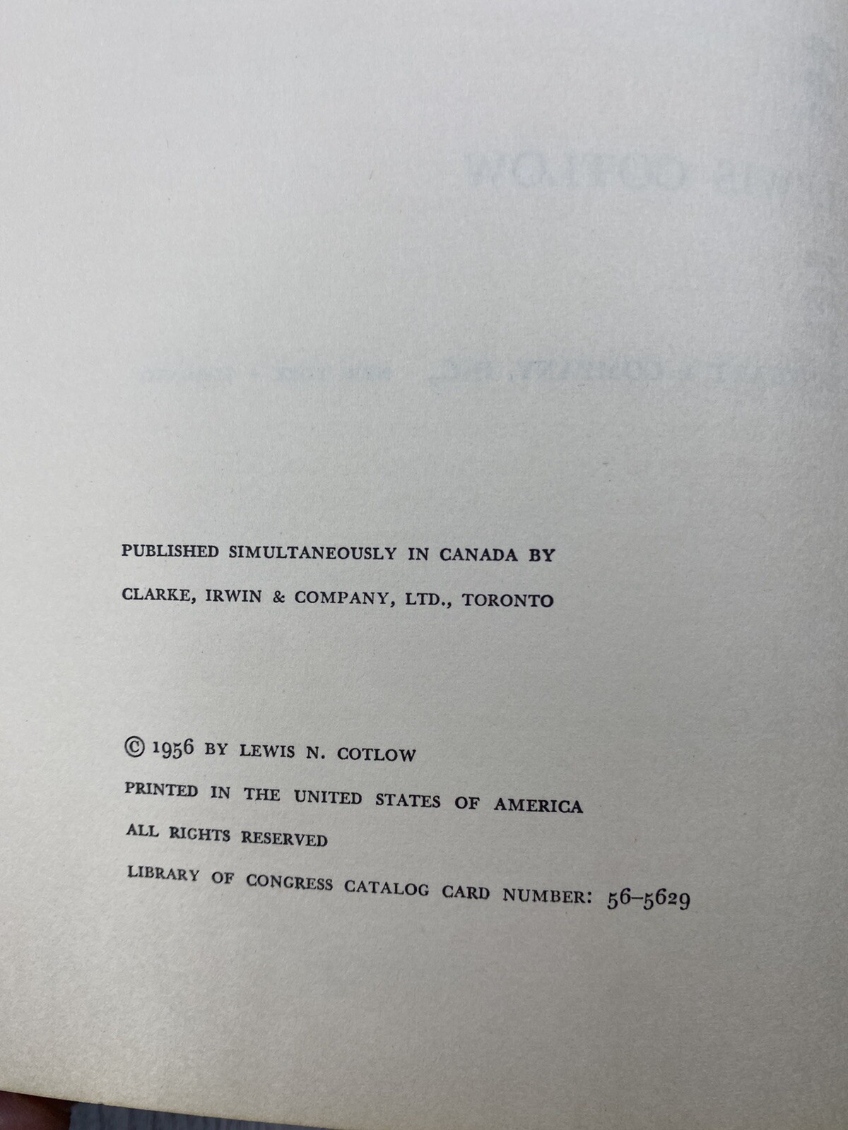 ZANZABUKU, DANGEROUS SAFARI BY LEWIS COTLOW, First Edition 1956, Good++