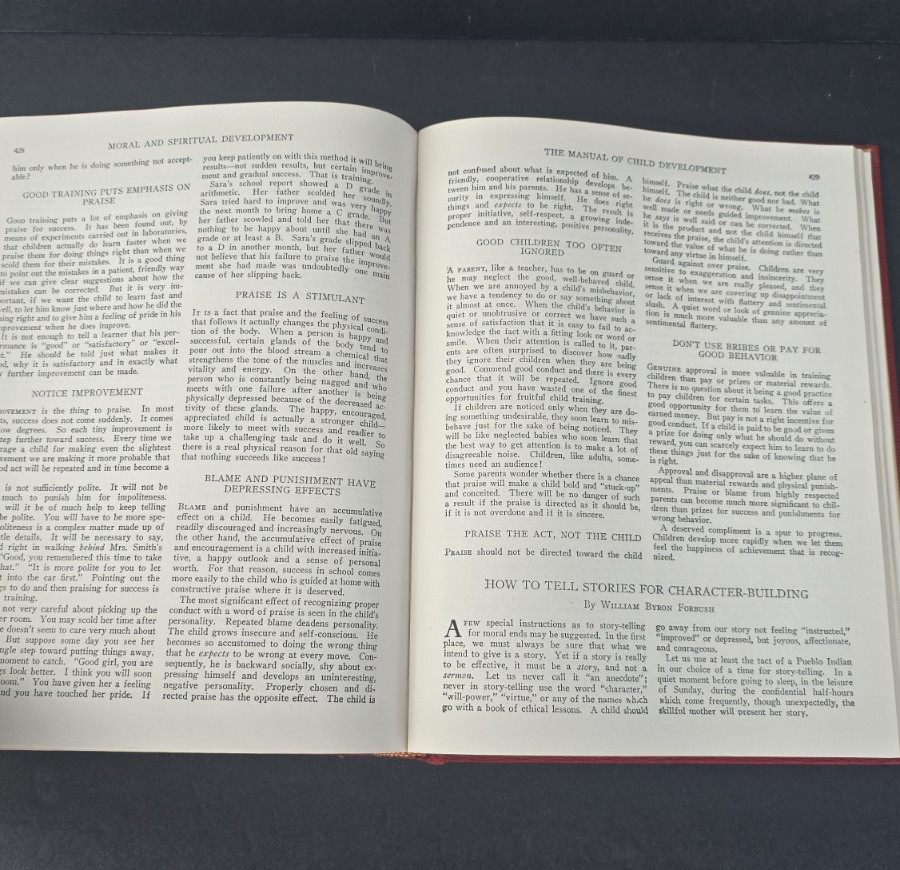 Manual of Child Development 1955 The University Society Vintage Parenting