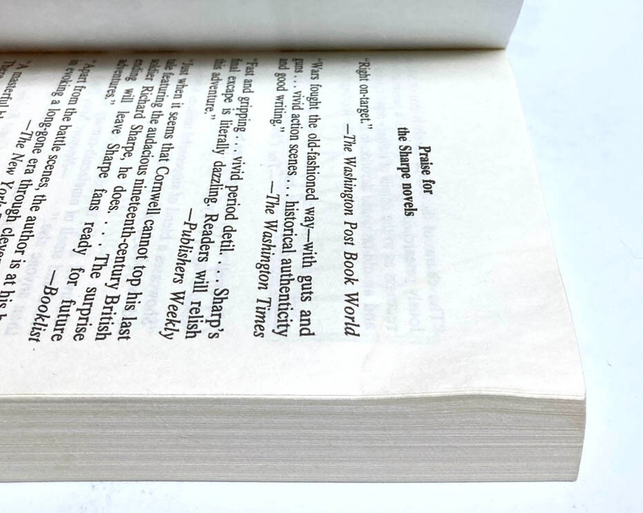 Bernard Cornwell SHARPE’S lot of 4 mm paperback COMPANY GOLD SWORD EAGLE