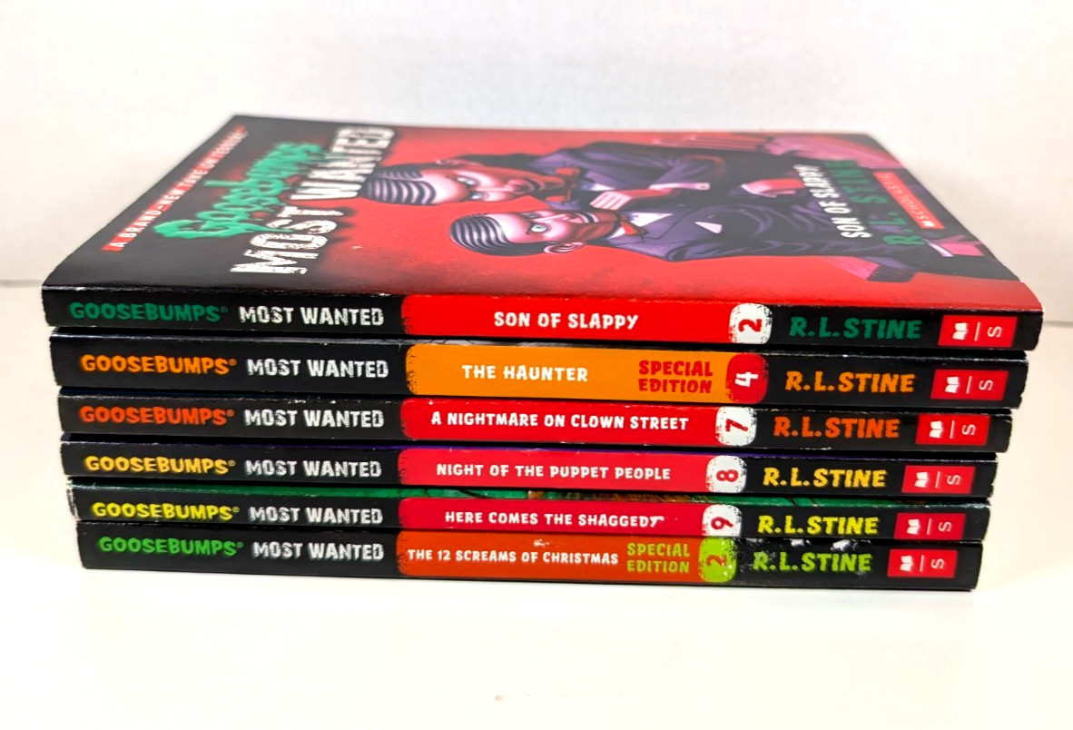 R.L. Stine GOOSEBUMPS Lot of 31 Books – HorrorLand, Most Wanted, Hall of Horrors