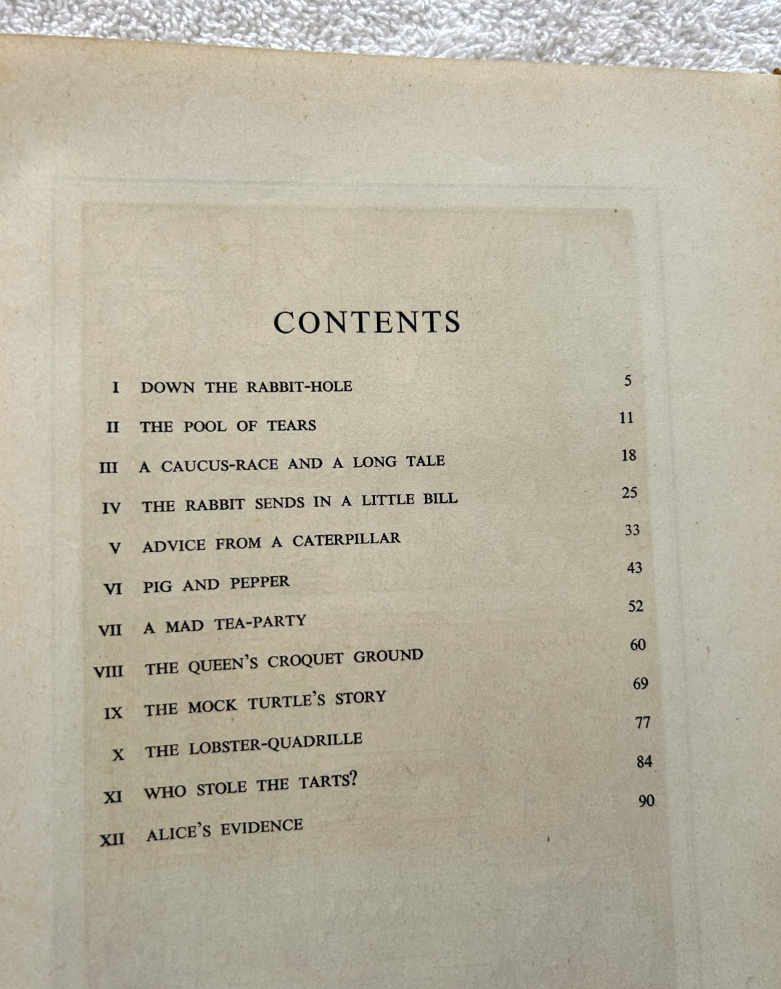 ALICE’S ADVENTURES IN WONDERLAND hcdj 1948 Lewis Carroll John Tenniel $1.25 dj