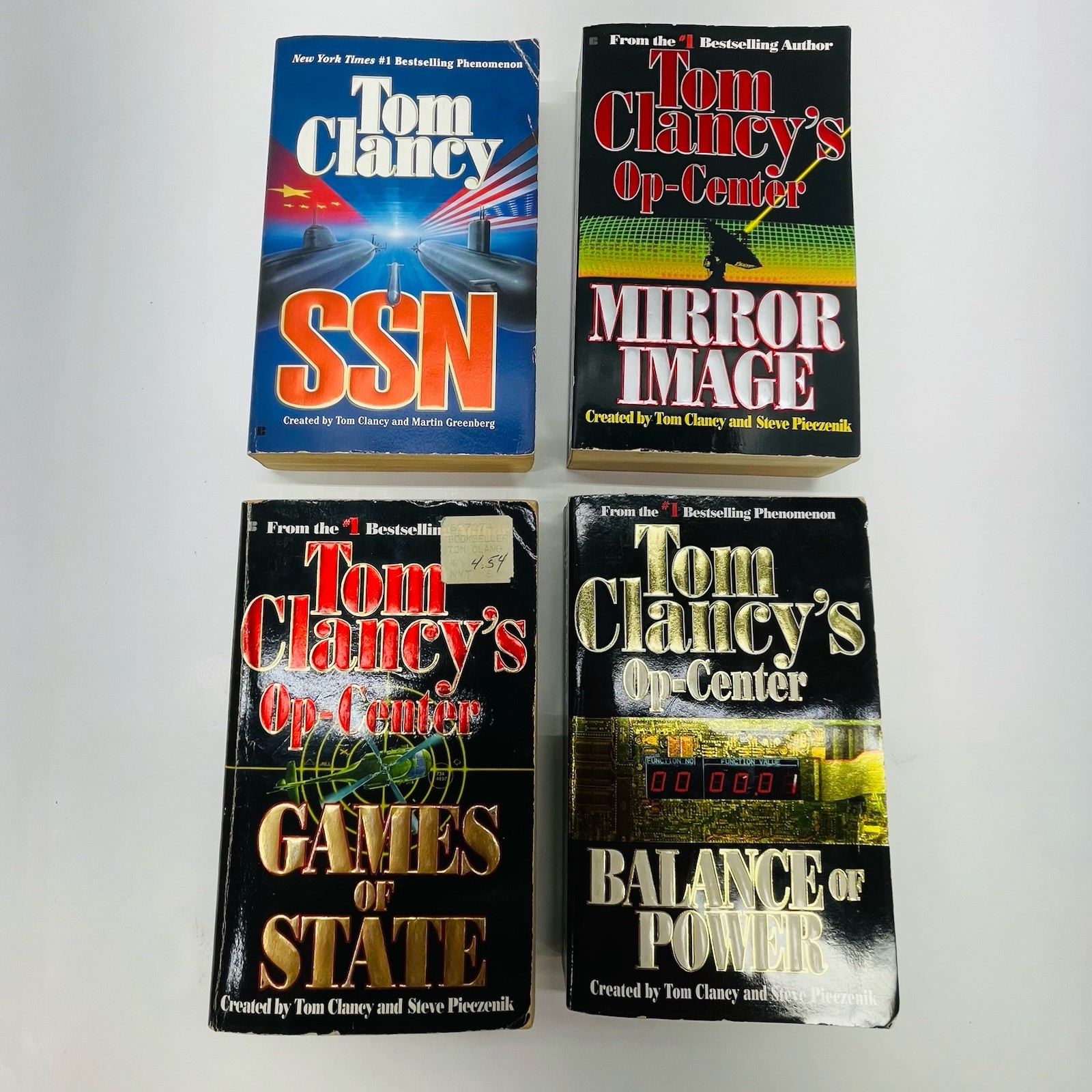 Lot of 23 Tom Clancy Paperbacks Splinter Cell, Op-Center, Power Plays, Net Force