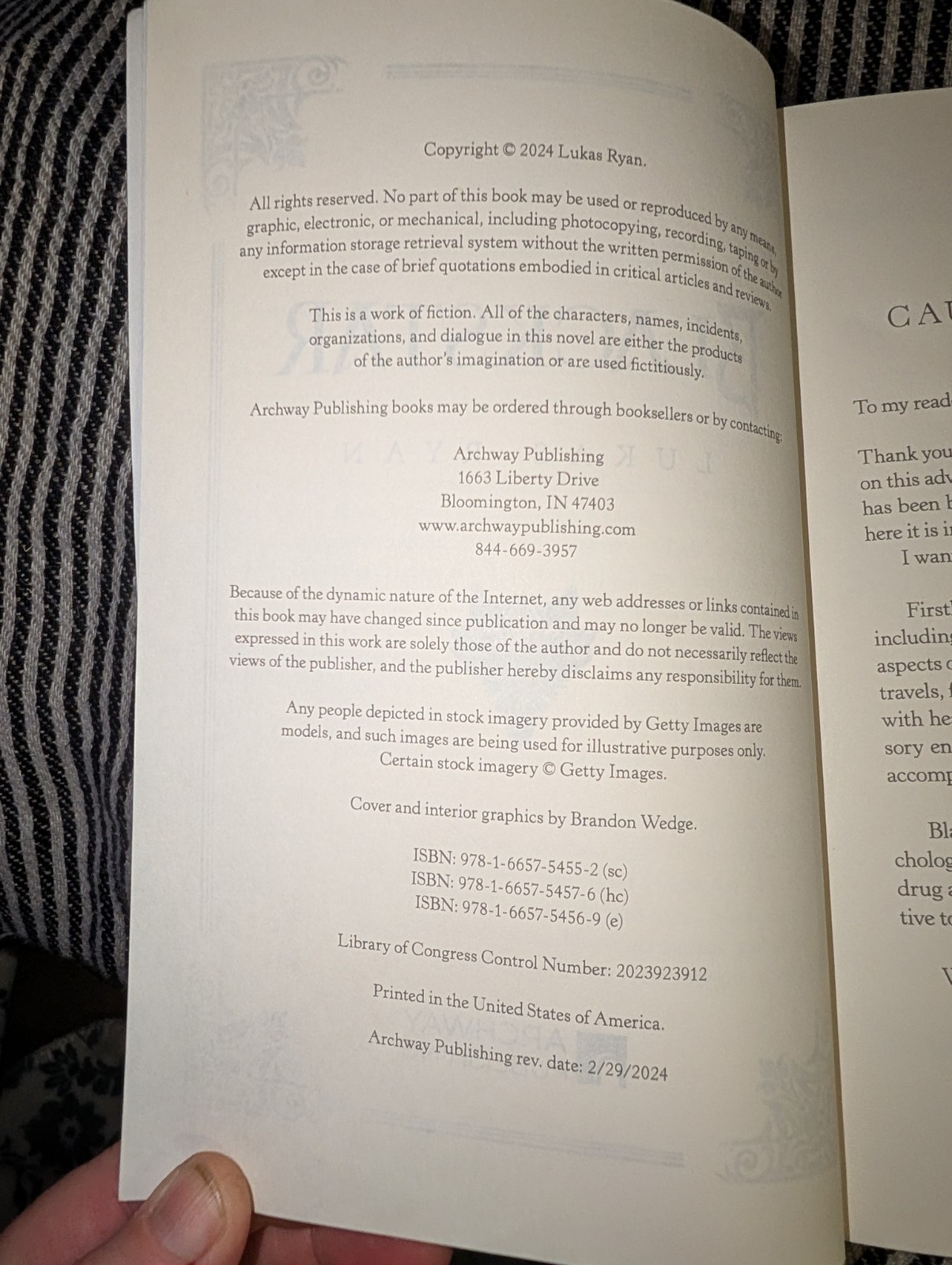 Blackstar Book by Lukas Ryan Softcover Signed Autographed Archway Publishing