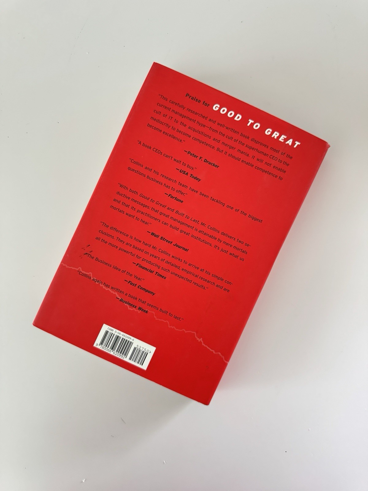 Good to Great: Why Some Companies Make the L- 0066620996, hardcover, Jim Collins