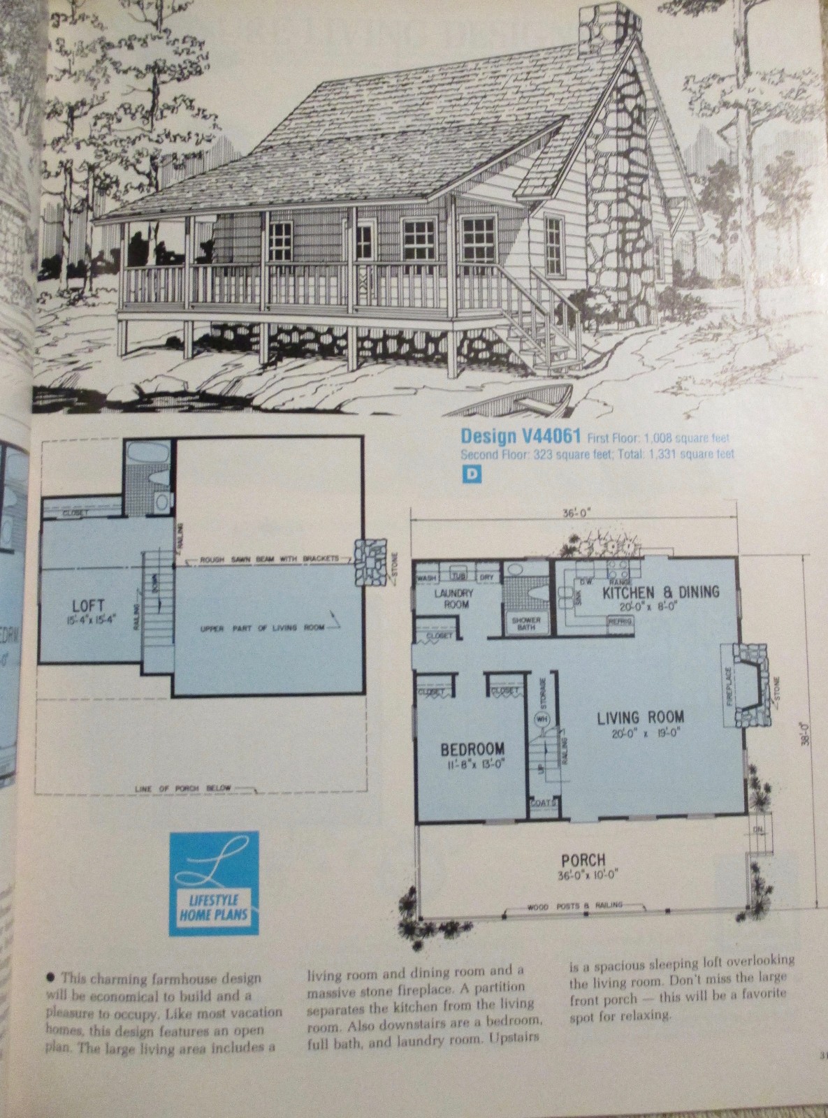 1991 Home Planners VACATION & SECOND HOMES plan book 258 designs Architecture