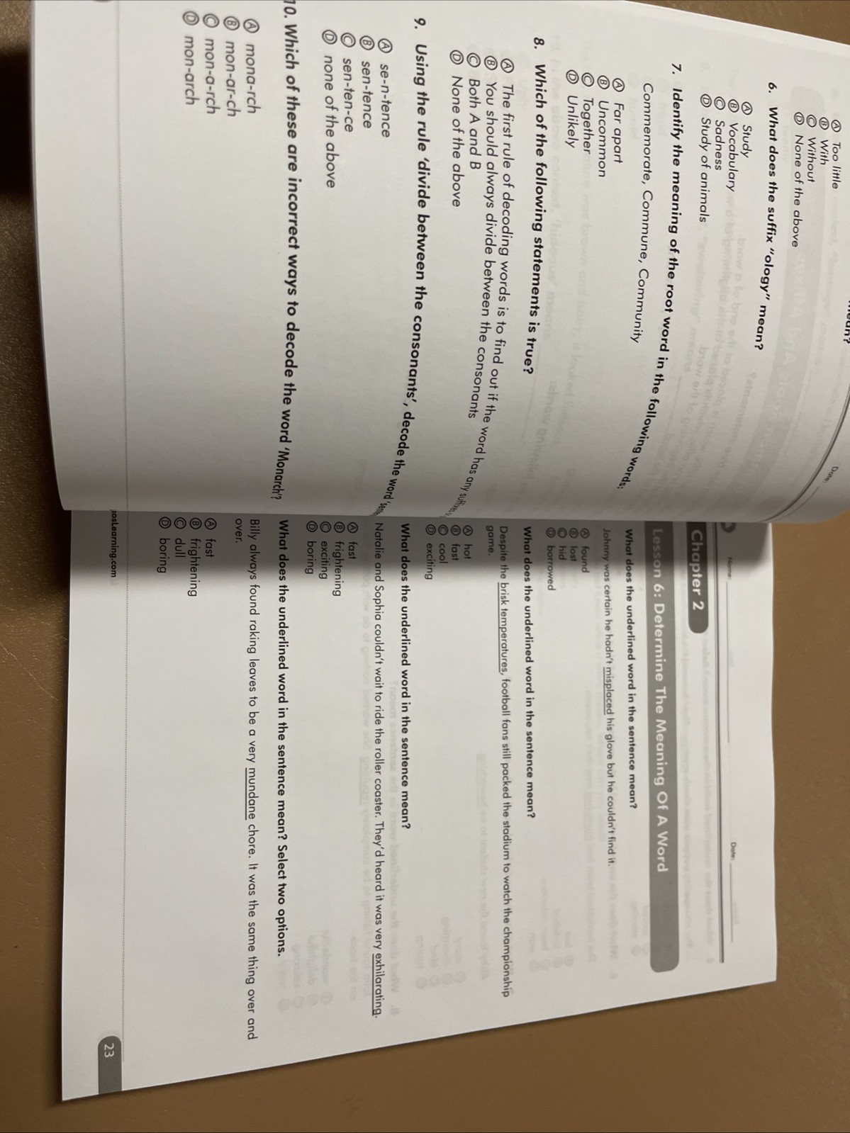 Grade 6 English Language Arts Literacy (ELA) Practice Workbook and Full-leng…