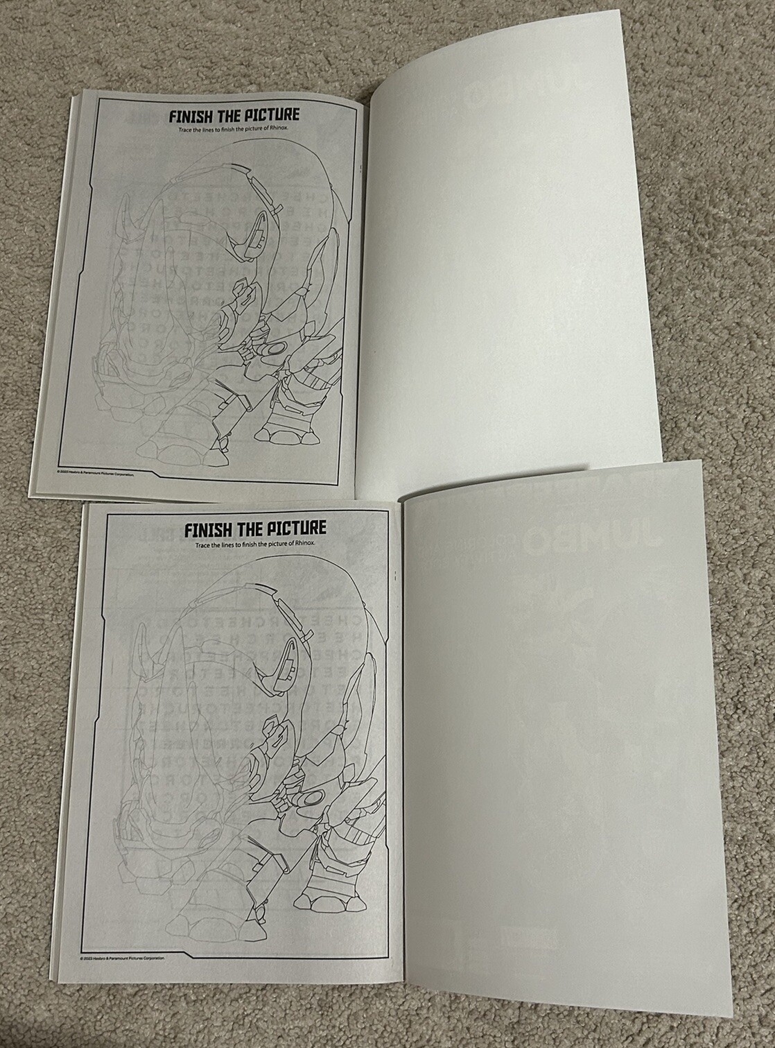 Transformers Rise Of The Beasts Jumbo Coloring&Activity Book 2 Pcs(Made In USA)