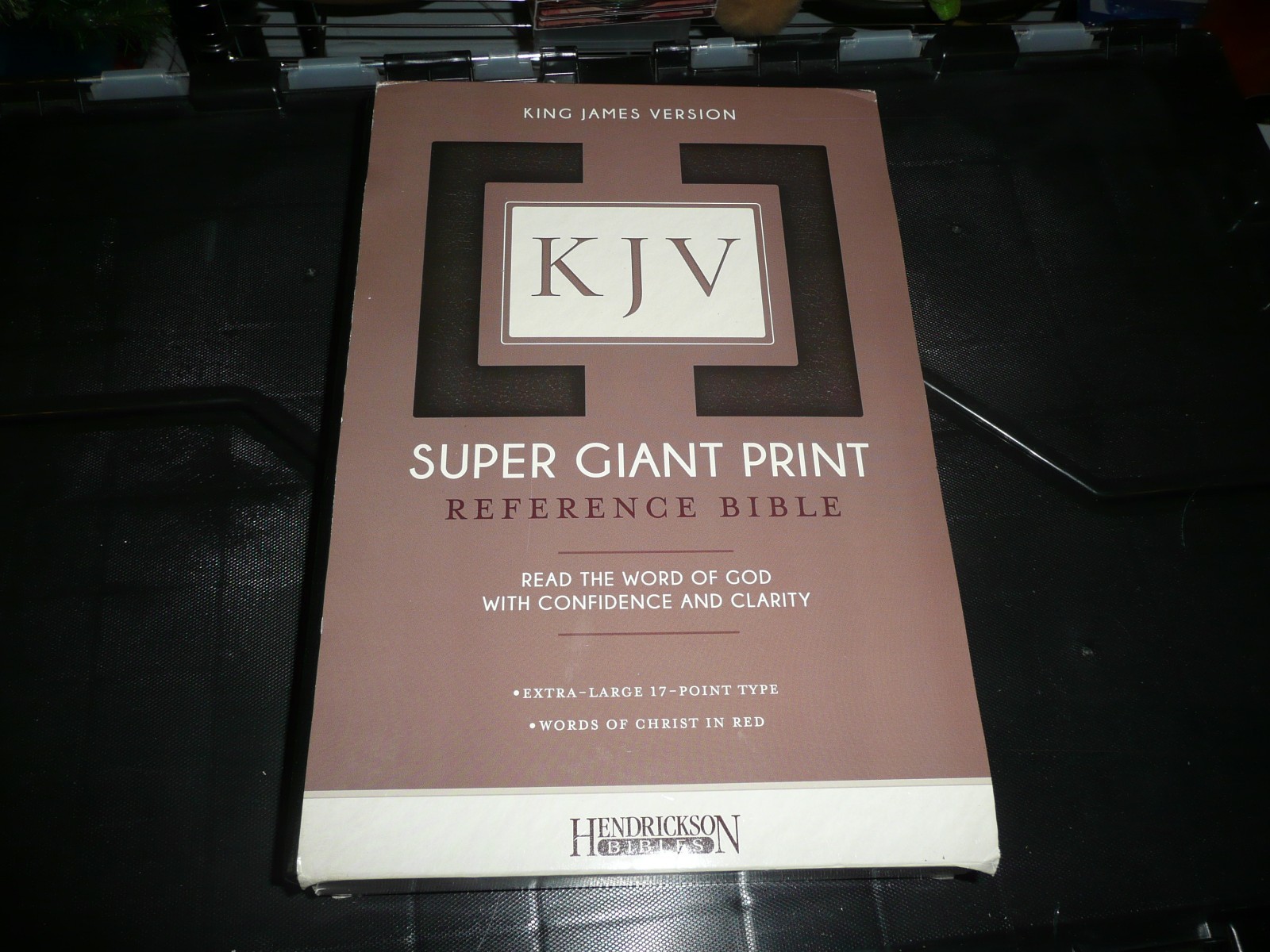 KJV Super Giant Print Bible – Leather Bound By Hendrickson Bibles New