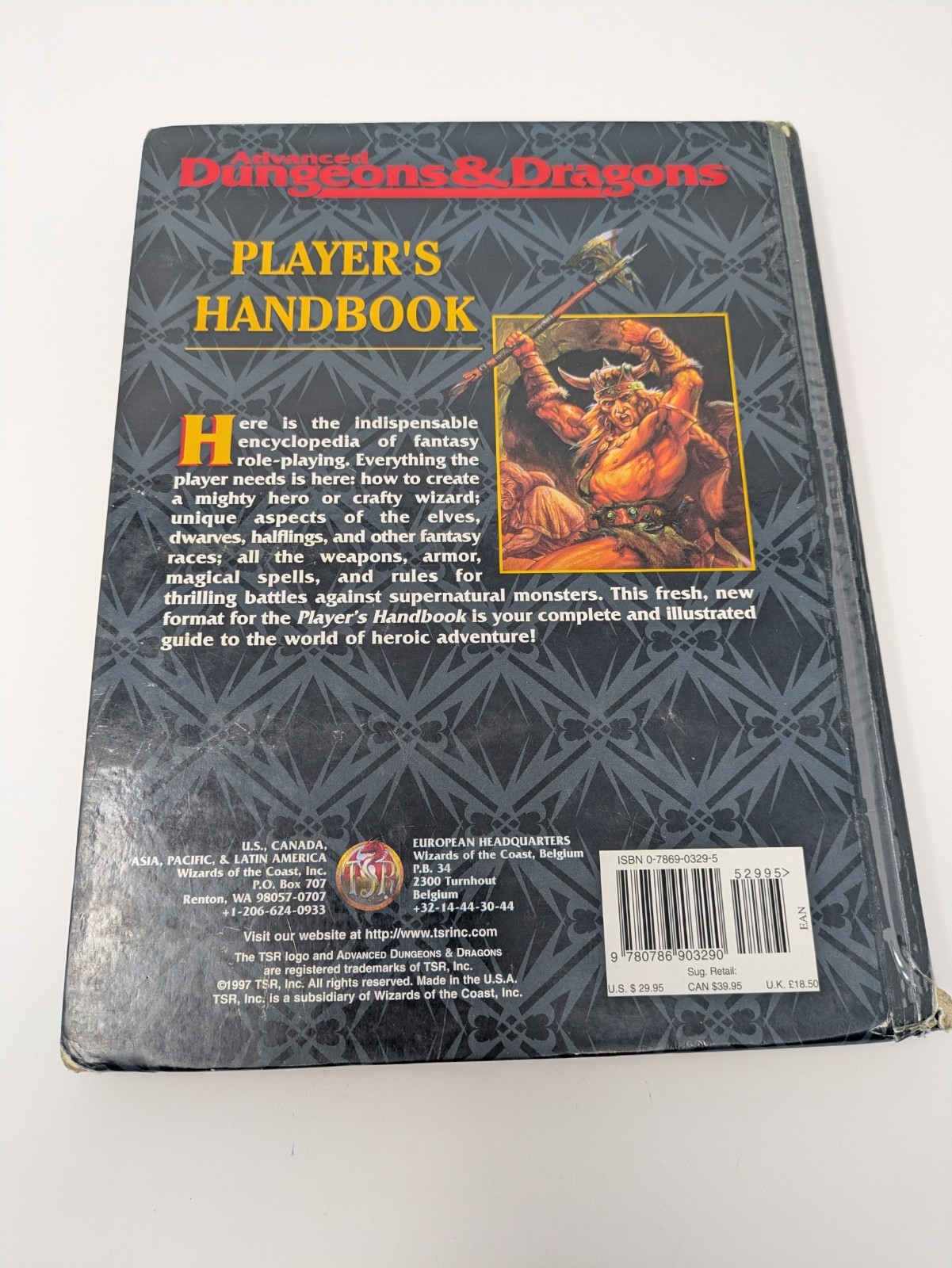 Player’s Handbook-2nd Printing 1996 TSR Advanced Dungeons & Dragons-D&D-2159