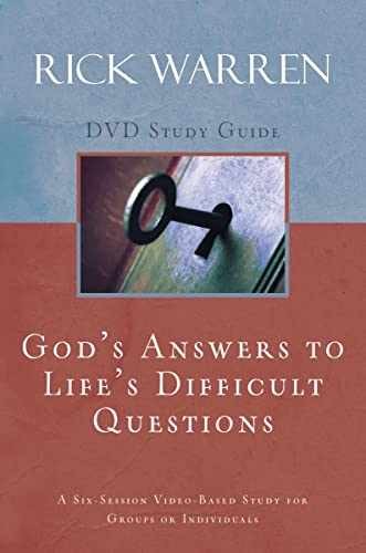 God’s Answers to Life’s Difficult – Paperback, by Warren Rick – Very Good x
