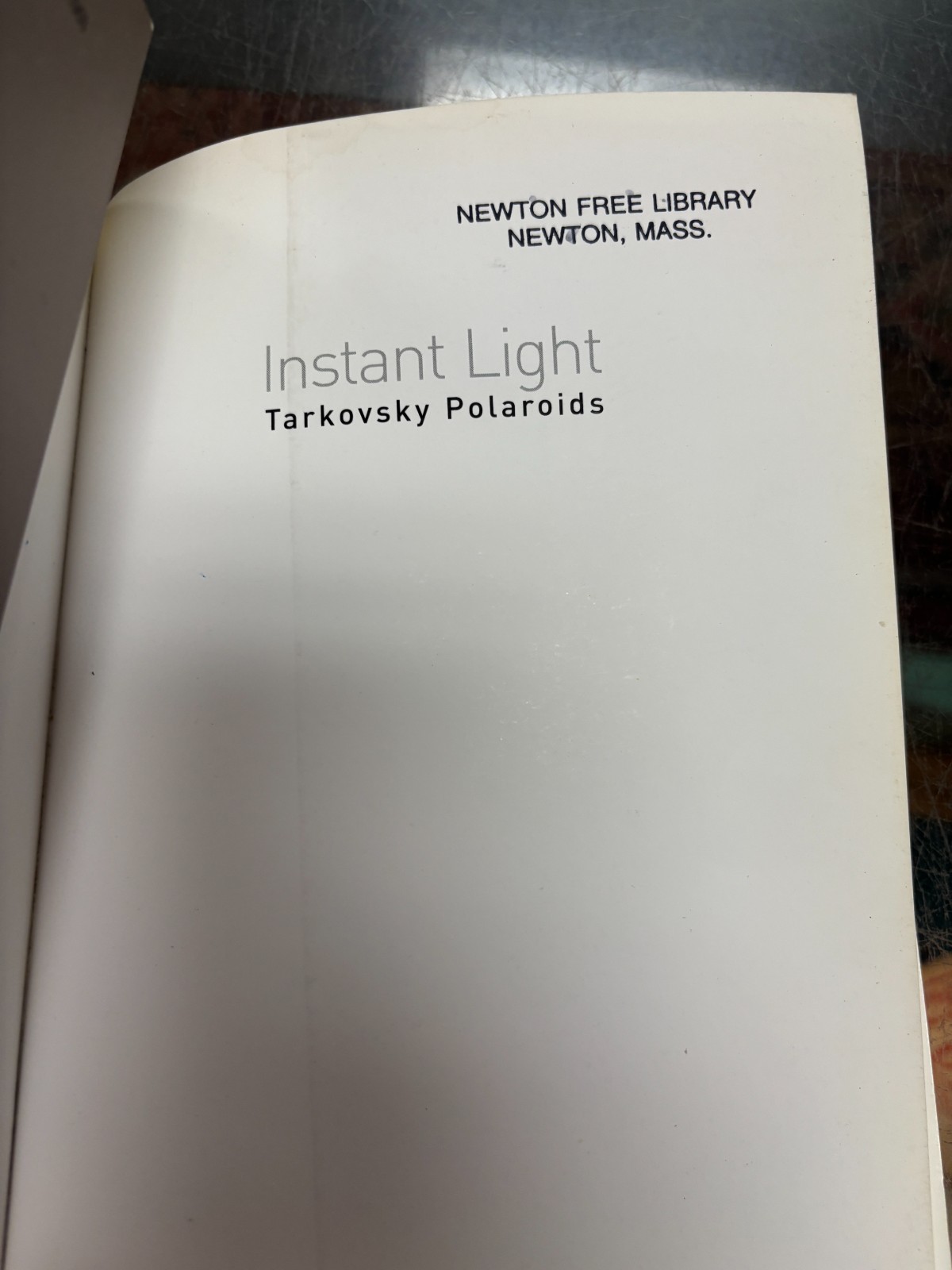 Instant Light Tarkovsky Polaroids photo book 2006. 1st US. Ex-Lib.