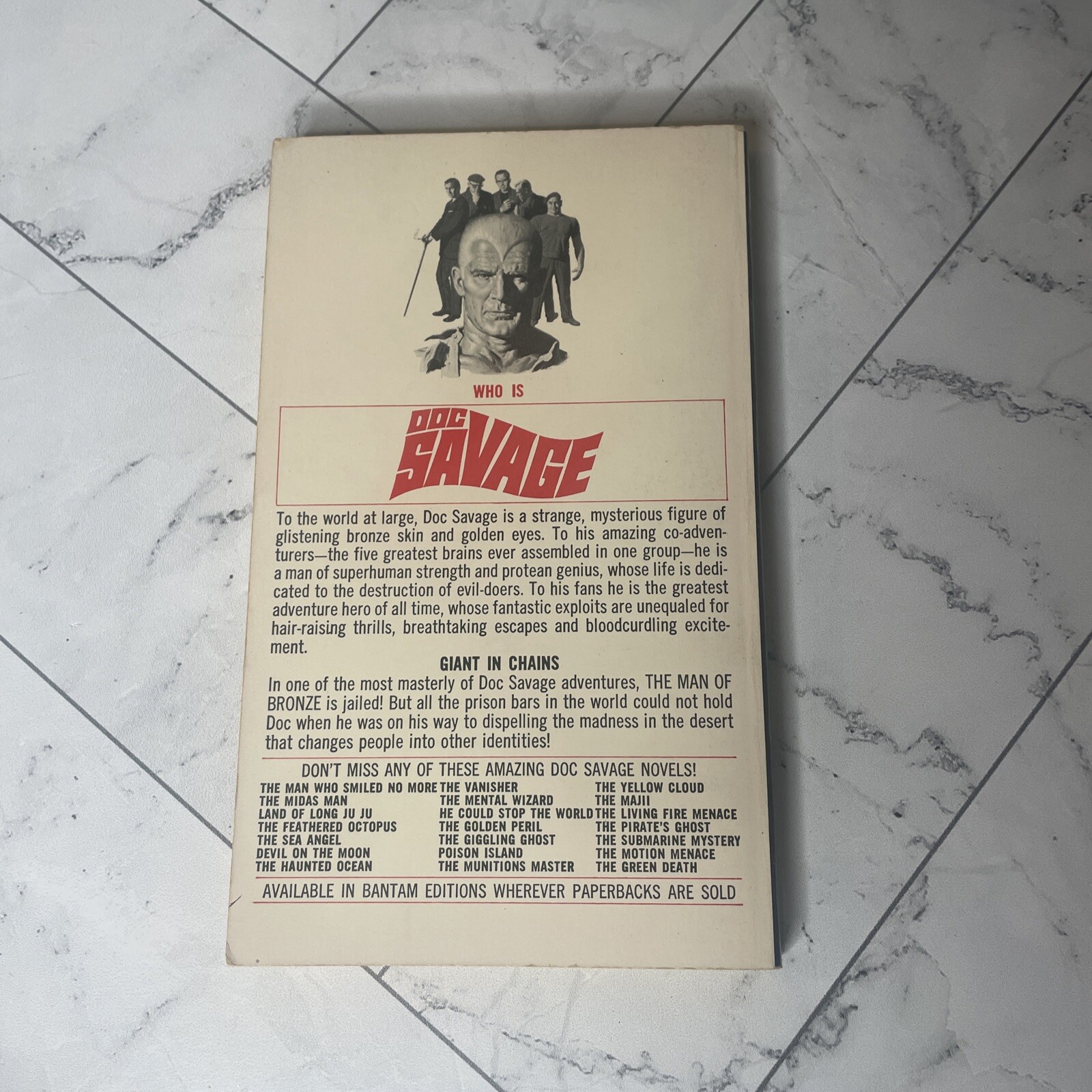 Doc Savage #66 Mad Mesa by Kenneth Robeson paperback book Bantam 1972