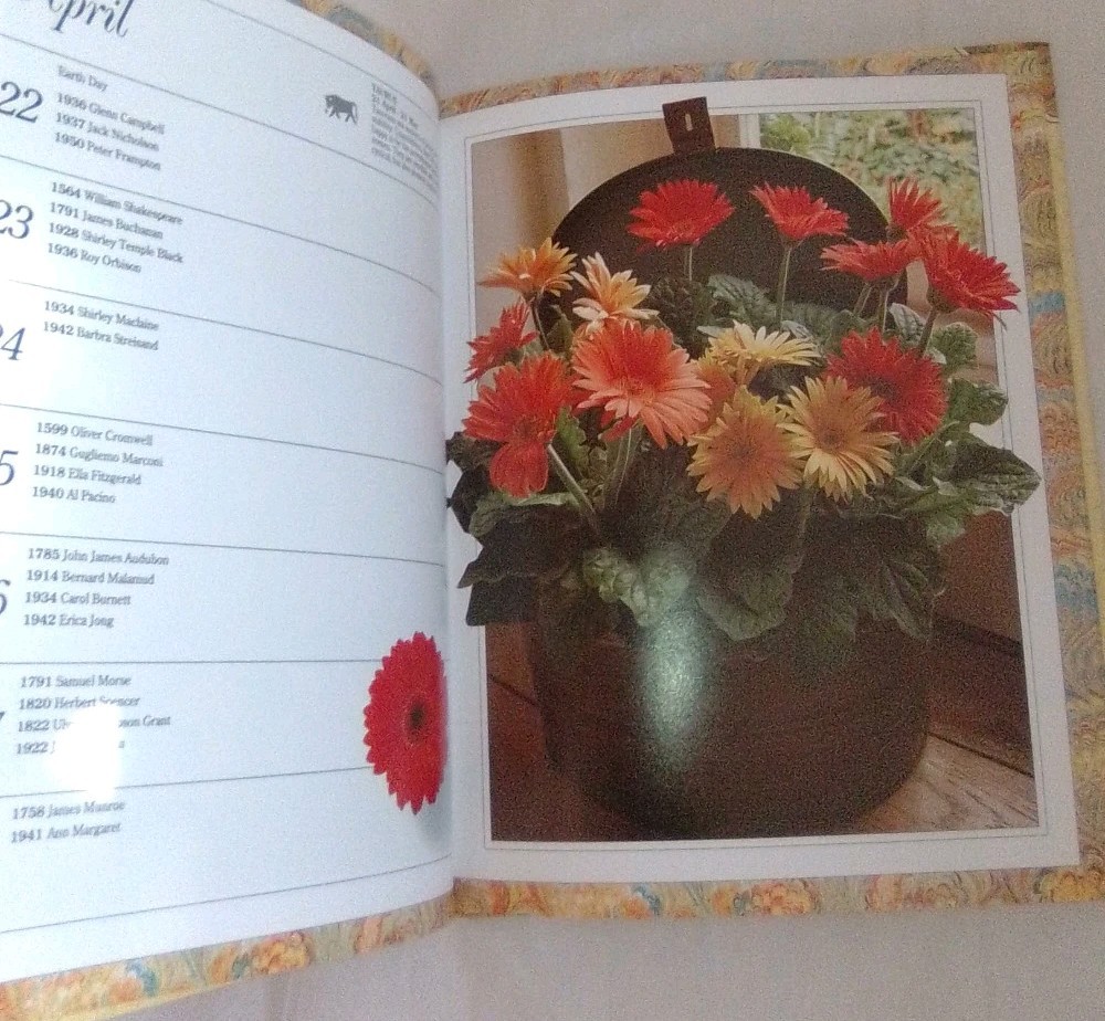 The Birthday Book Anniversaries Special Days Hardcover 1993 Floral First Edition