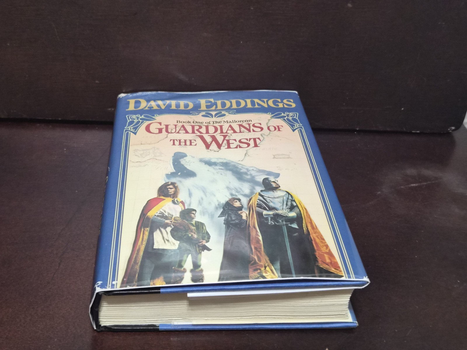 David Eddings GUARDIAN OF THE WEST Malloreon 1 1987 Del Rey BCE HCDJ VG Mylar