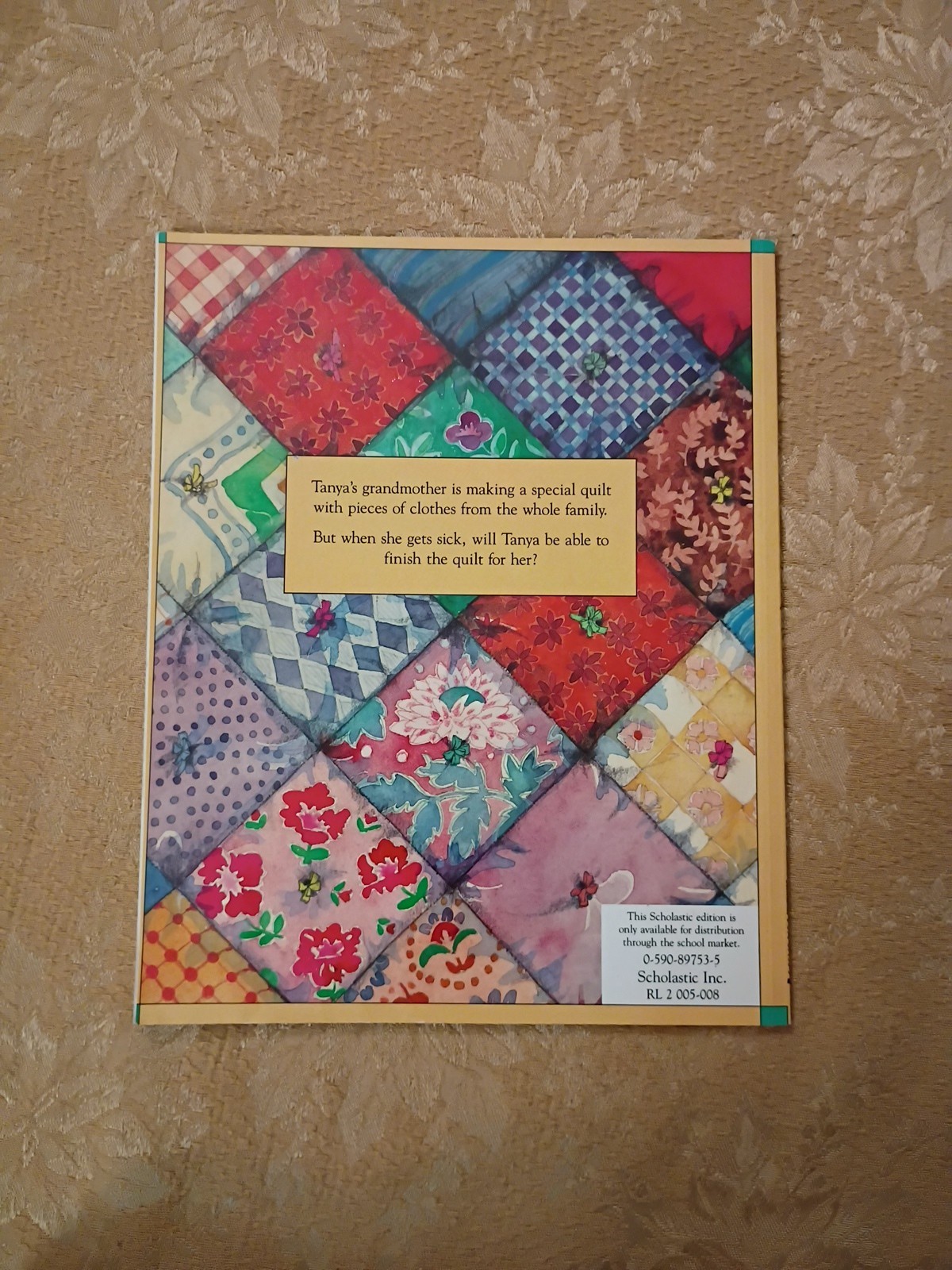 The Patchwork Quilt Valerie Flournoy 1985 Scholastic Paperback Pinkney Book