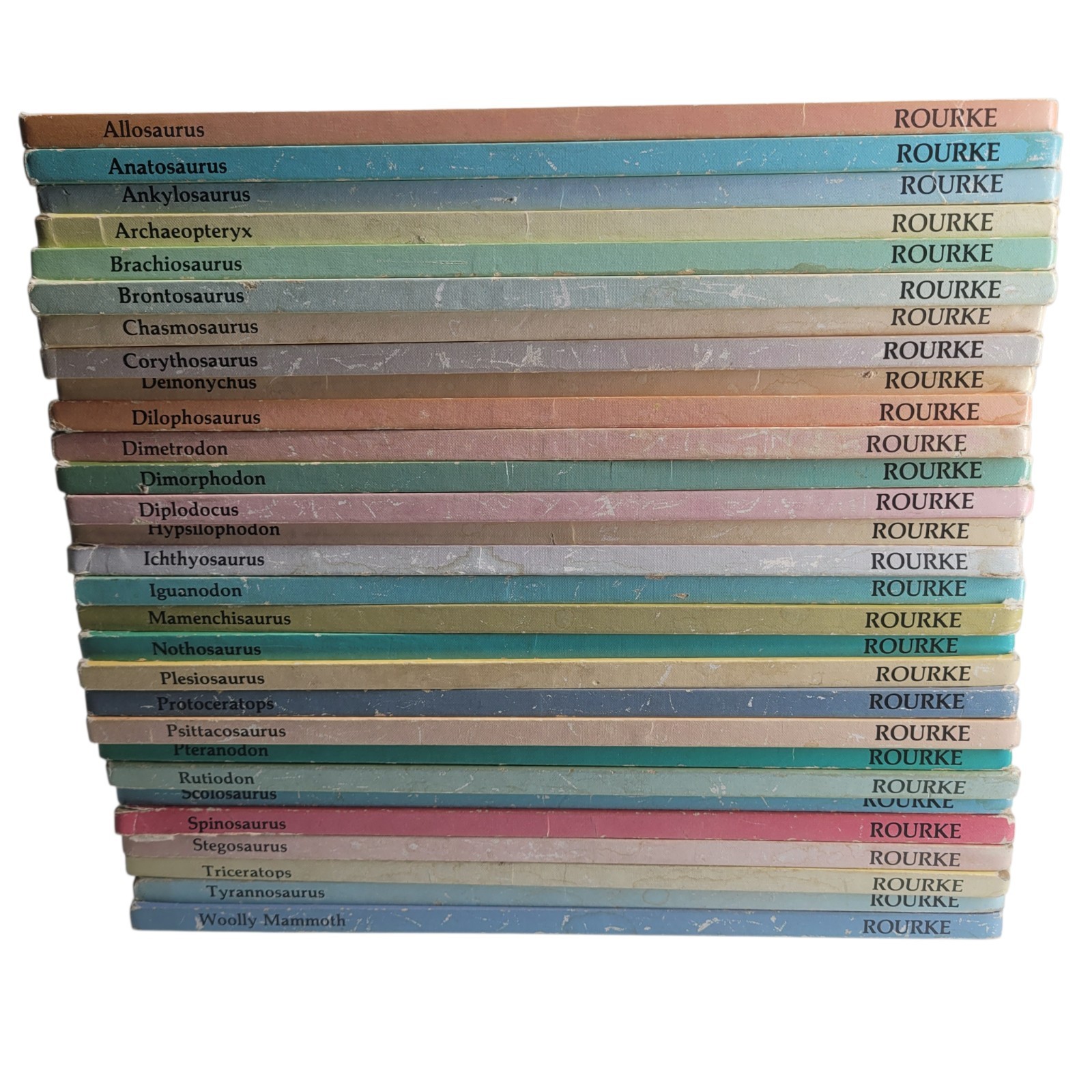 Vintage Rourke Dinosaur Library Series Books 1984 Set of 29 Hardcovers Rare