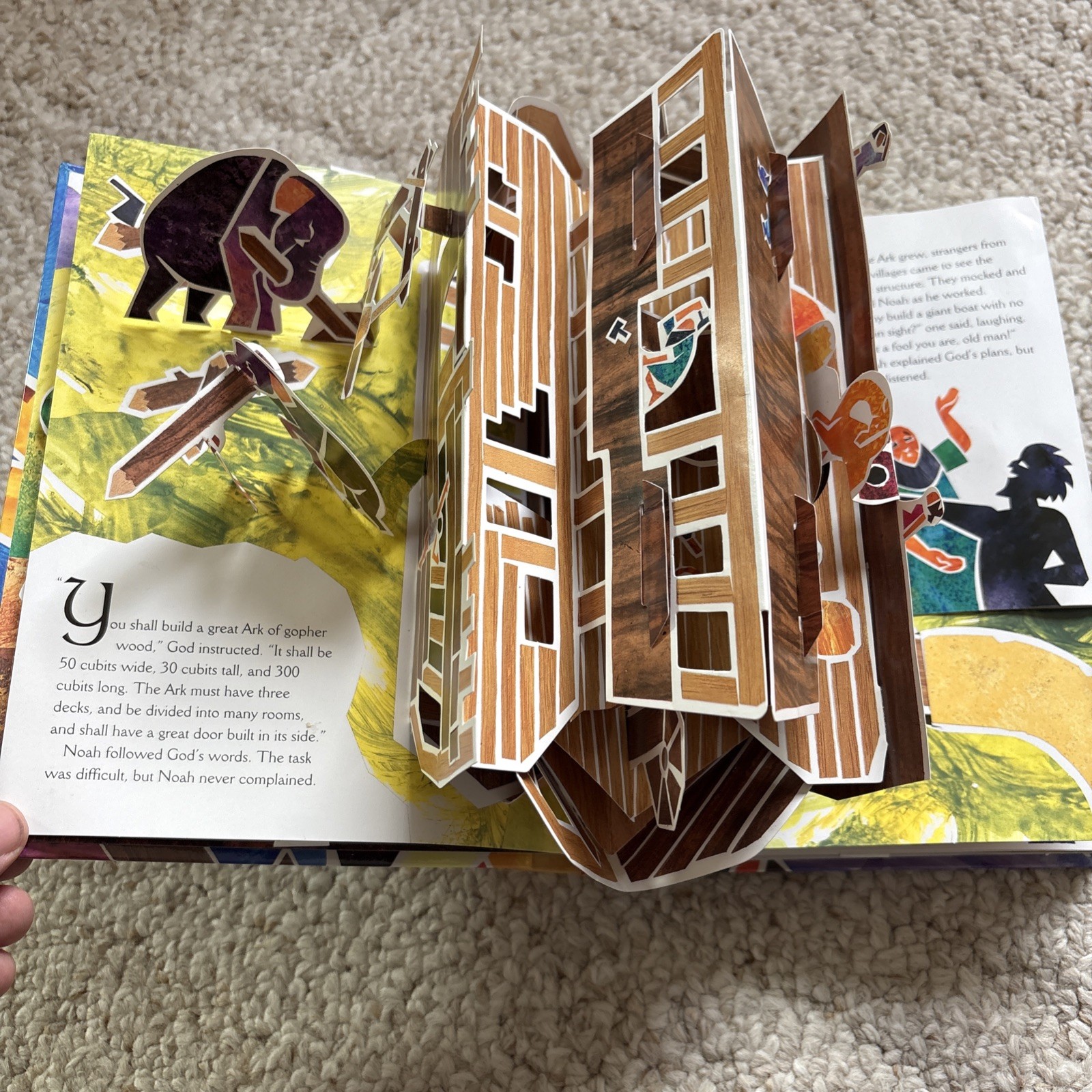 The Ark Pop Up Book by Matthew Reinhart, Animals Bible Story Bery Good Condition