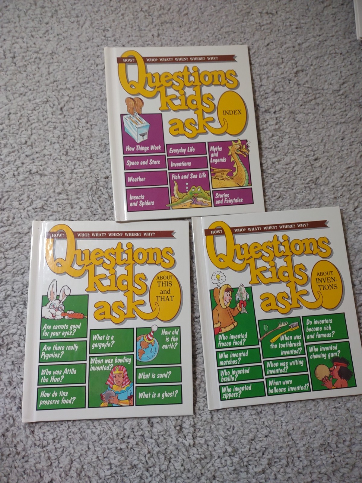 Questions Kids Ask Hardcover Books 1988 – Lot Of 17