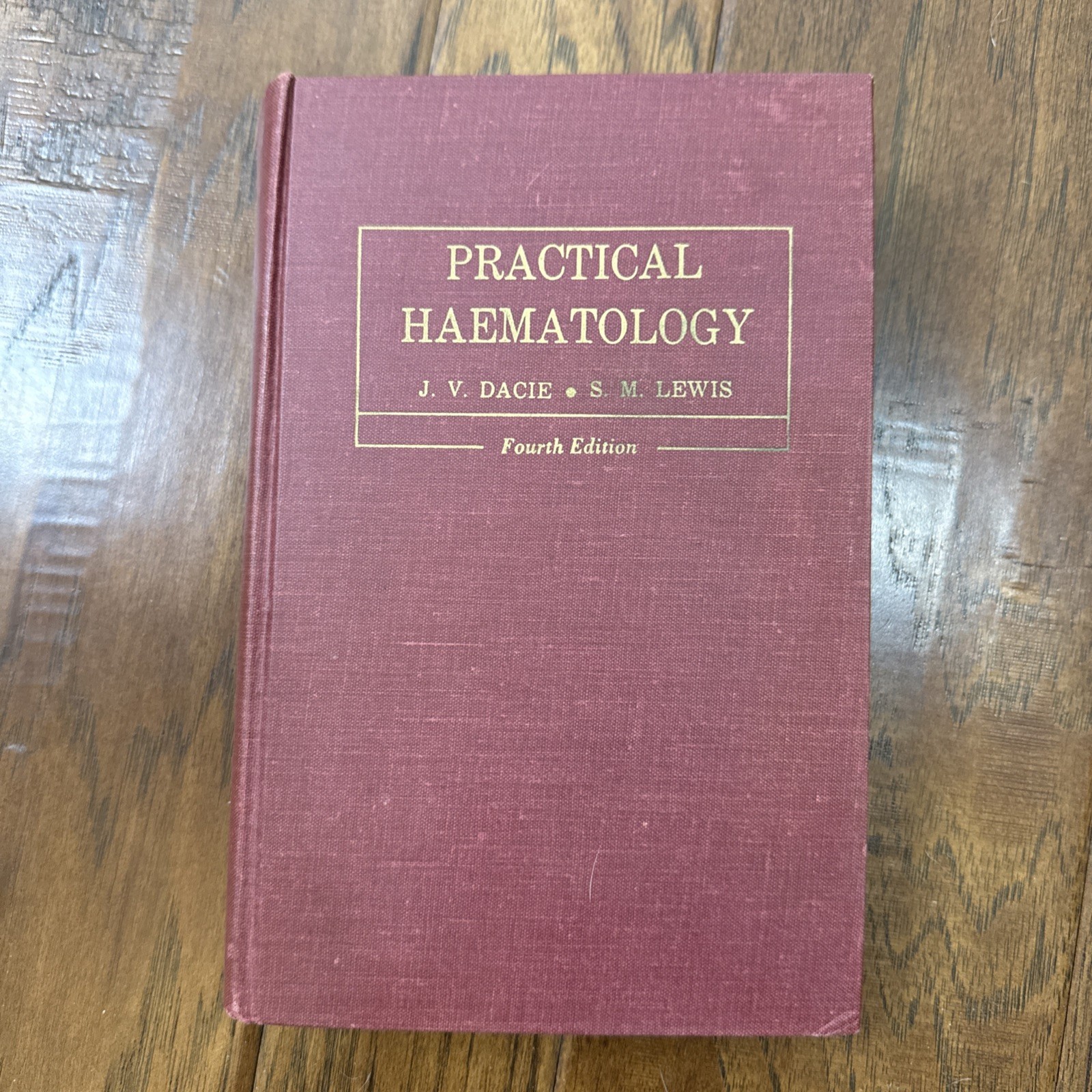 Practical Haematology Hardcover Book Dacie Lewis 4th Edition 1968