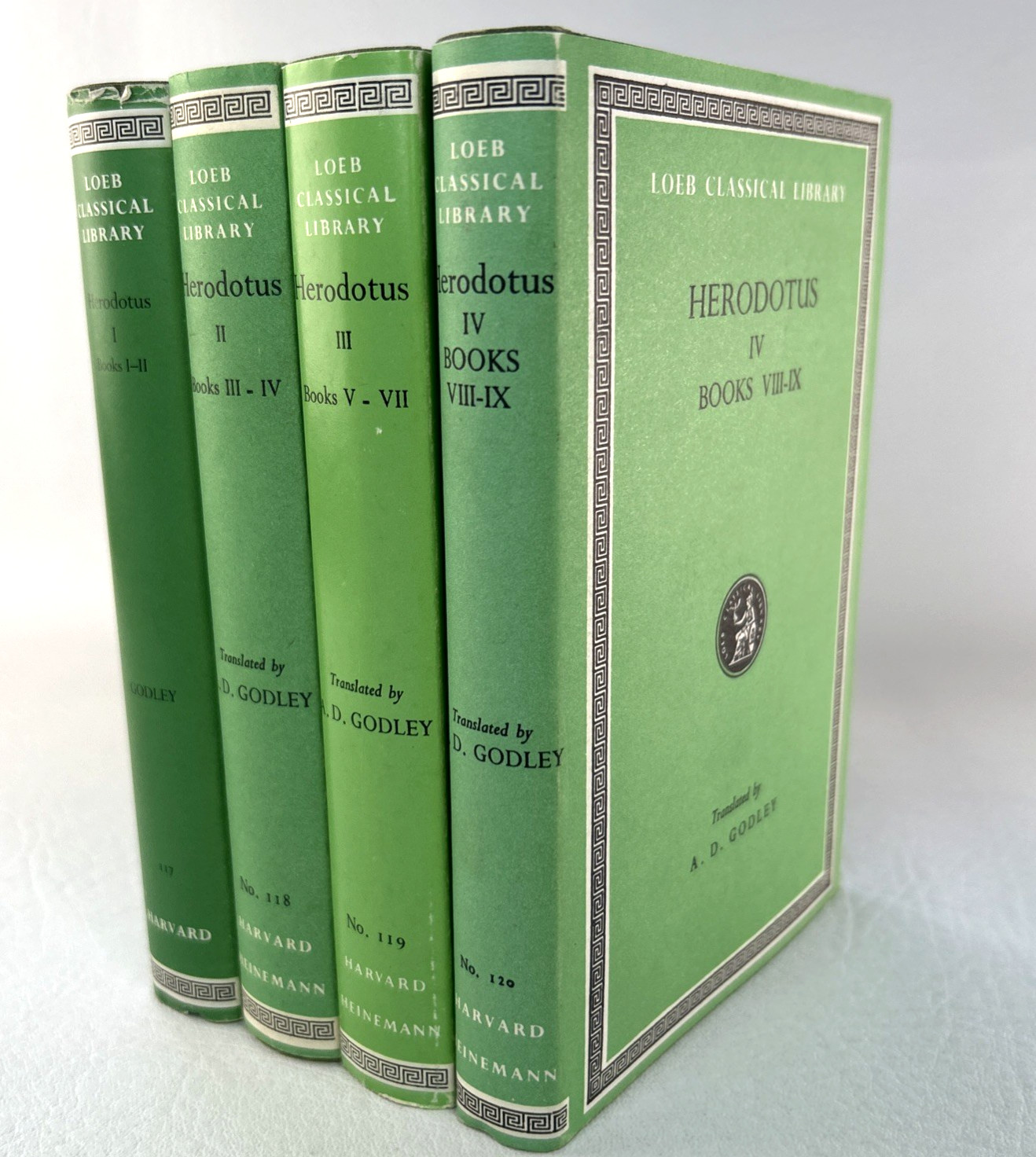 Herodotus Books I-IX Loeb Classical Library Lot of 4 Hardcovers with Dust Jacket