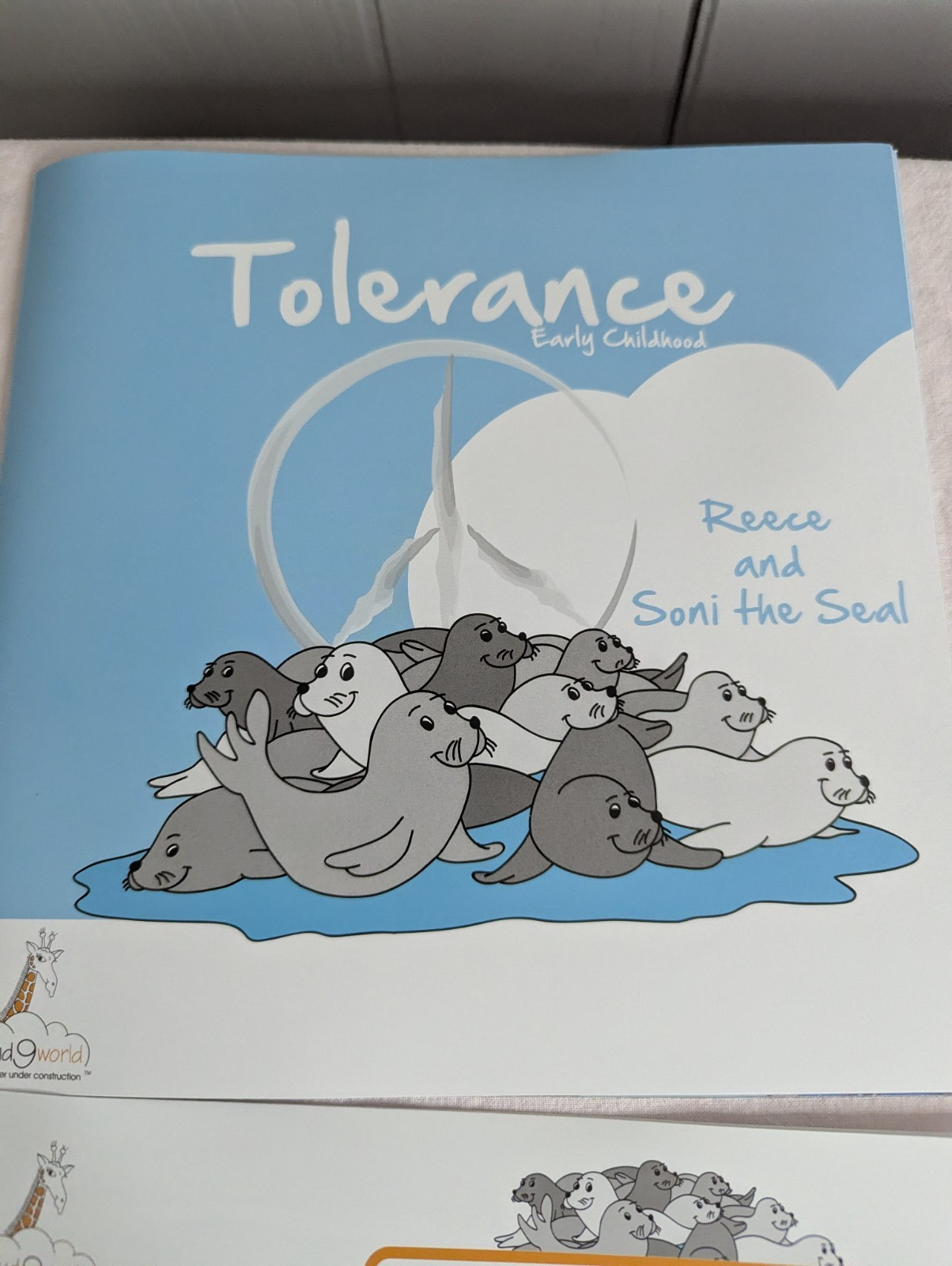 Home School Teachers Cloud 9 world character book TOLERANCE k-1st poster kit