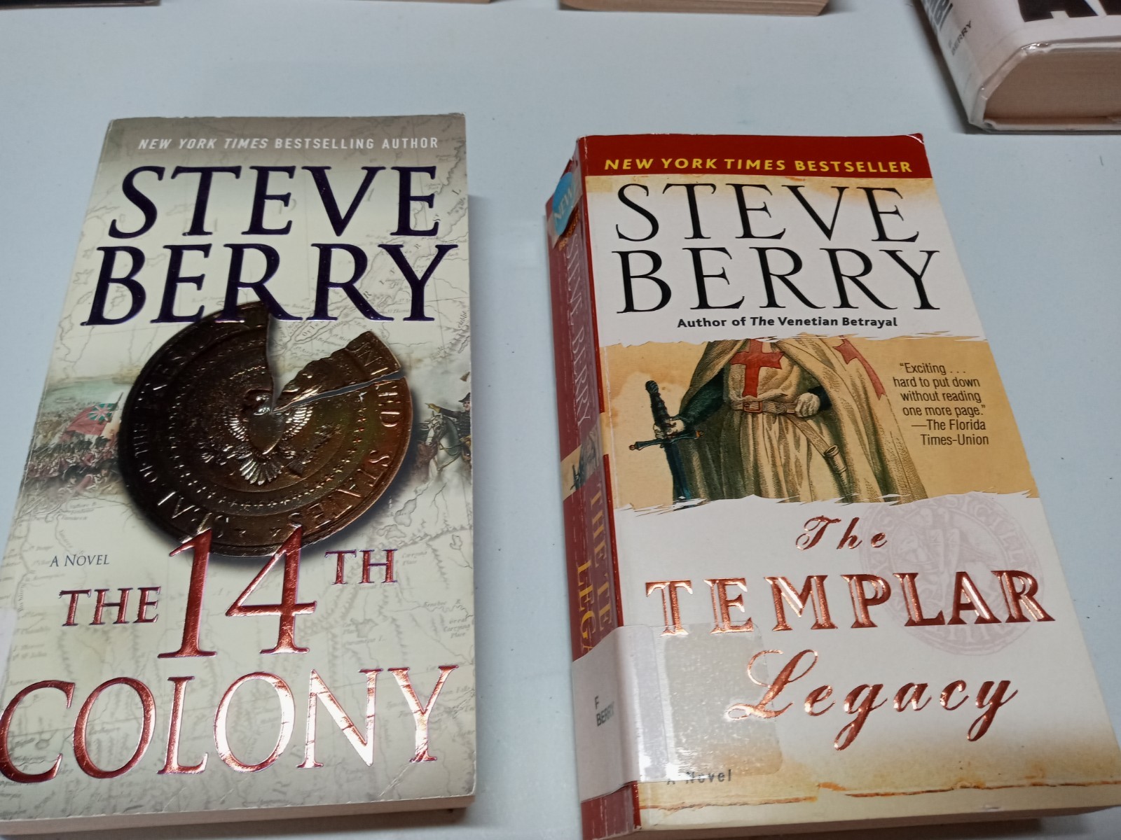 Steve Berry Lot Of 8 Mystery Thriller Lot HC & PB Mixed
