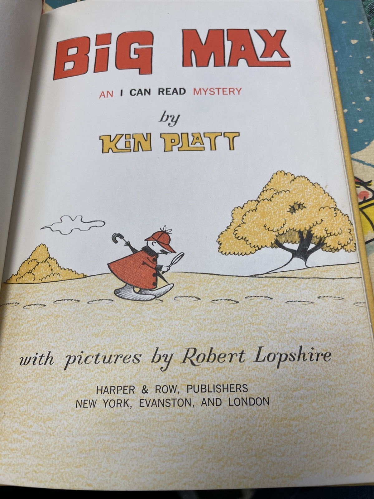 I Can Read Level 2 Ser.: Big Max by Kin Platt (1965, Library Binding)