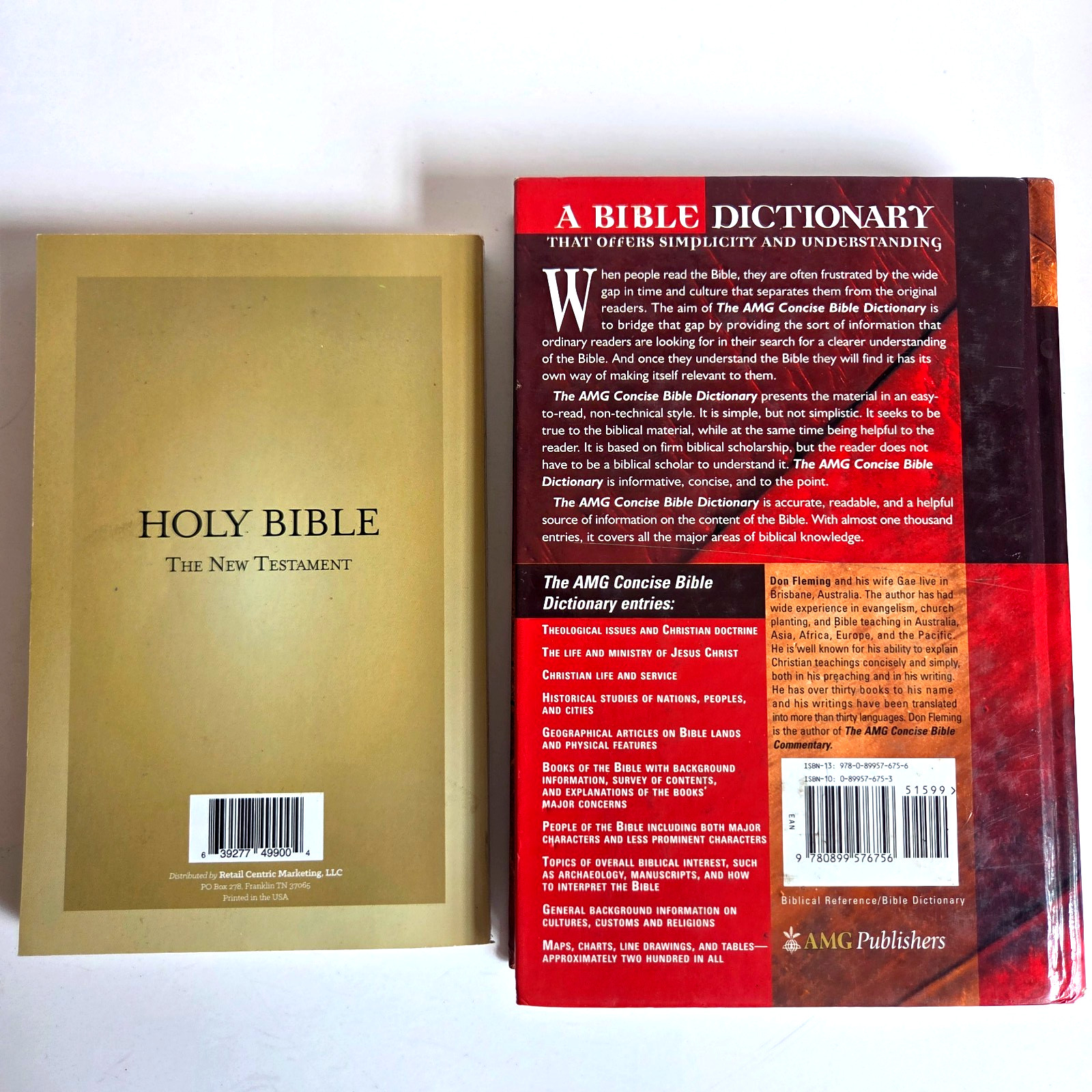 Religious Spiritual Books Lot (9) Holy Bibles, Great Controversy, Real Jesus + 4