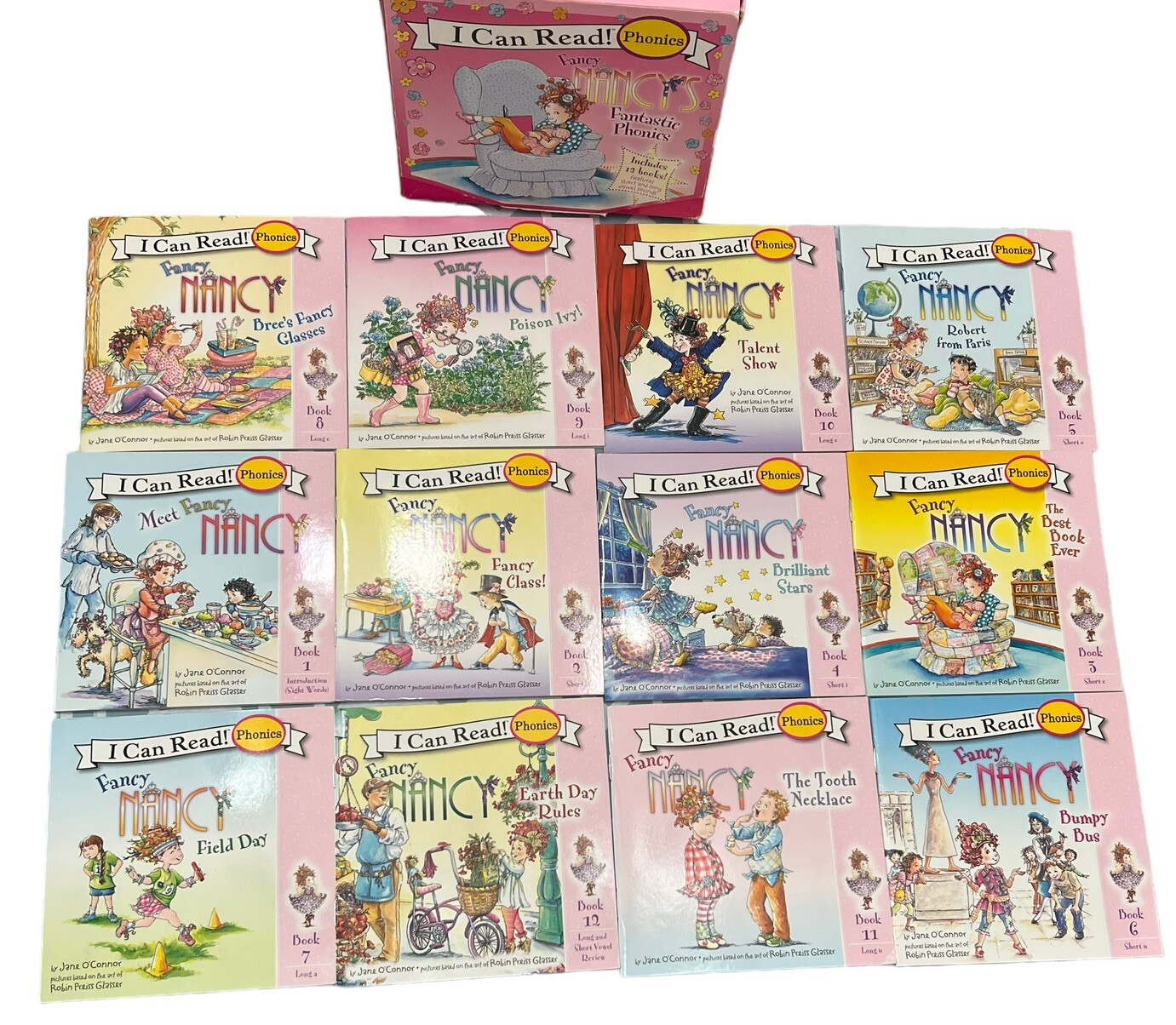 I Can Read! Fancy Nancy & Pete The Cat Phonics Boxes 12 Books Each