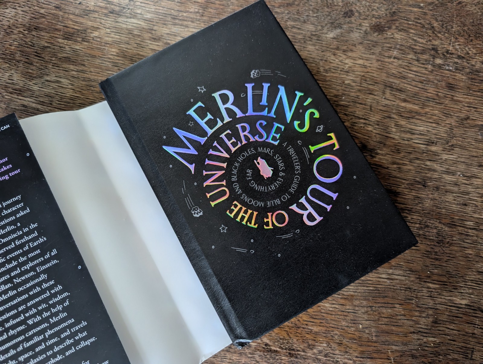 Neil deGrasse Tyson Signed “Merlin’s Tour of the Universe” 2024 Hardcover Book
