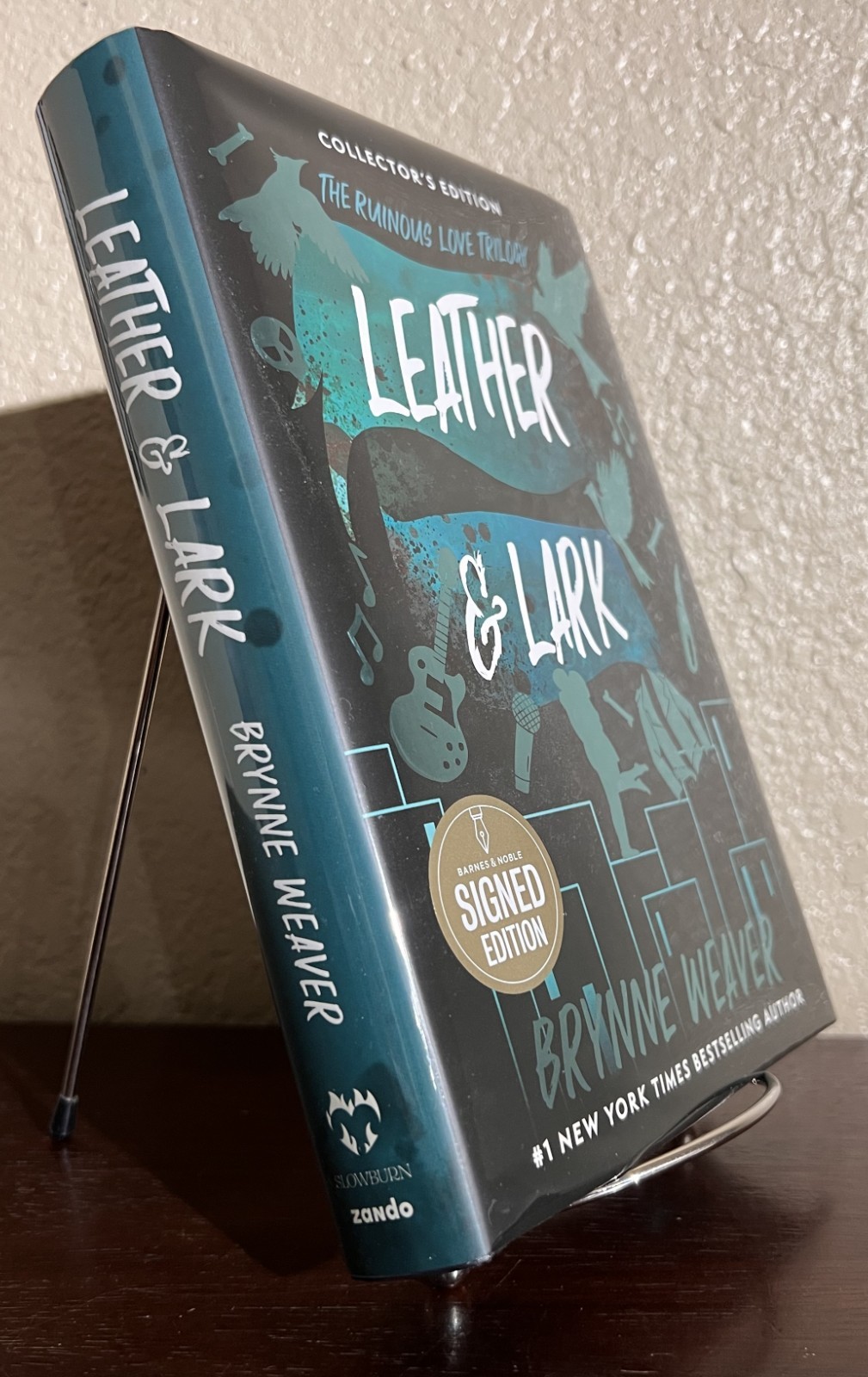 SIGNED ~ LEATHER & LARK by Brynne Weaver (2025, Hardcover) Collector’s Edition