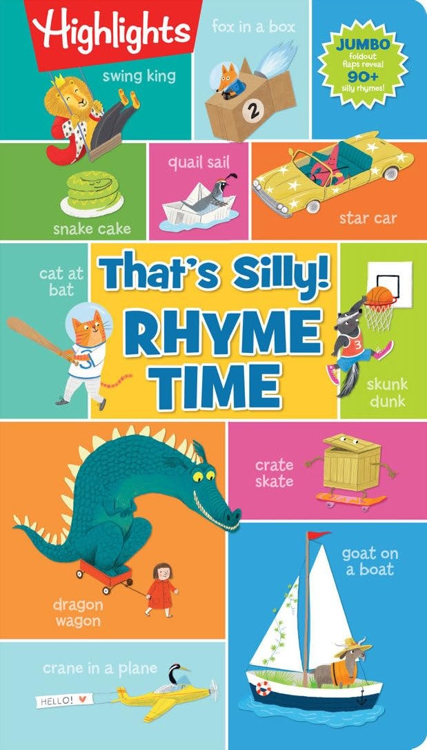 That’s Silly!(TM) Rhyme Time (Highlights Hidden Pictures Foldout-Fun Puzzle …