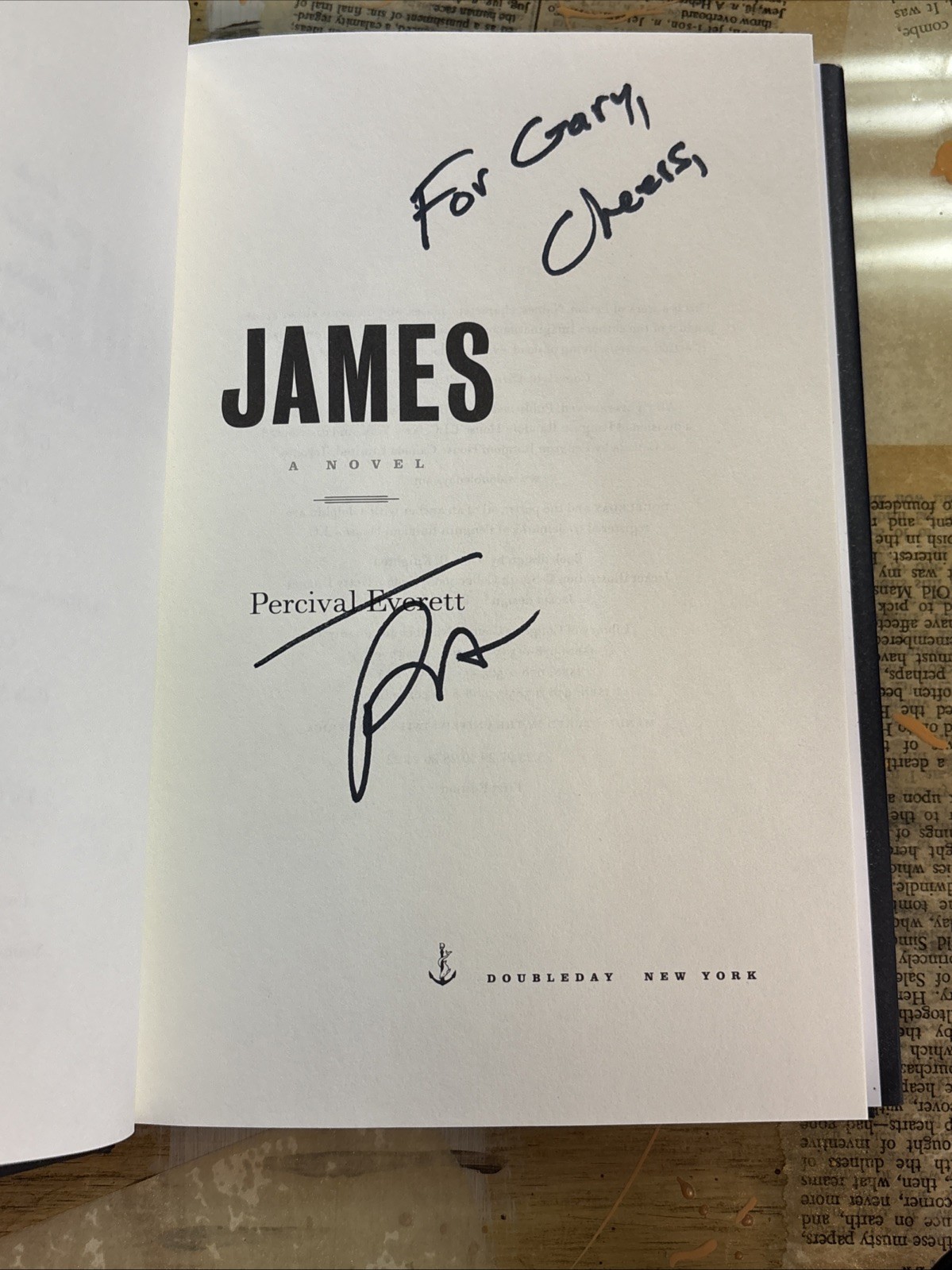 *SIGNED* JAMES by Percival Everett Pulitzer! 1st Ed/1st Print 2024, Personalized
