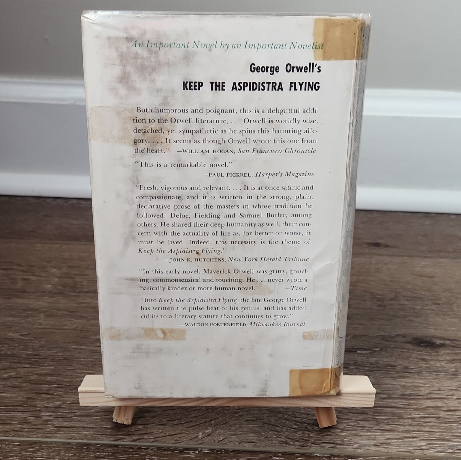George Orwell Keep the Aspidistra Flying HC DJ Harcourt Brace Ex-Lib Vtg 1st Ed?