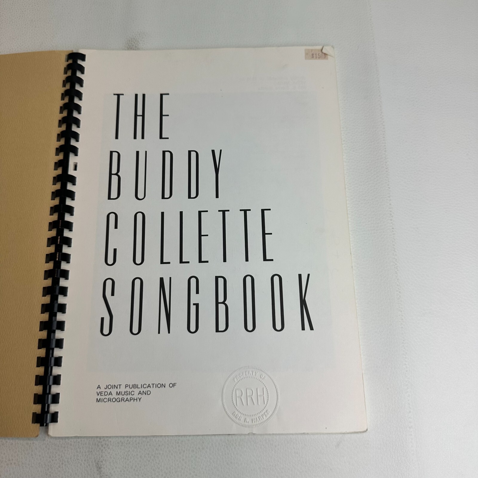 The Buddy Collette Songbook 1985 Signed Tablature Instrumental Ring/Wire Bound