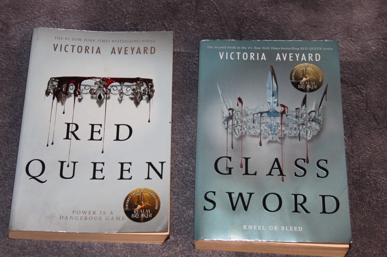 Red Queen Series by Victoria Aveyard, Lot of 4 Books, War Storm,Glass Sword,READ