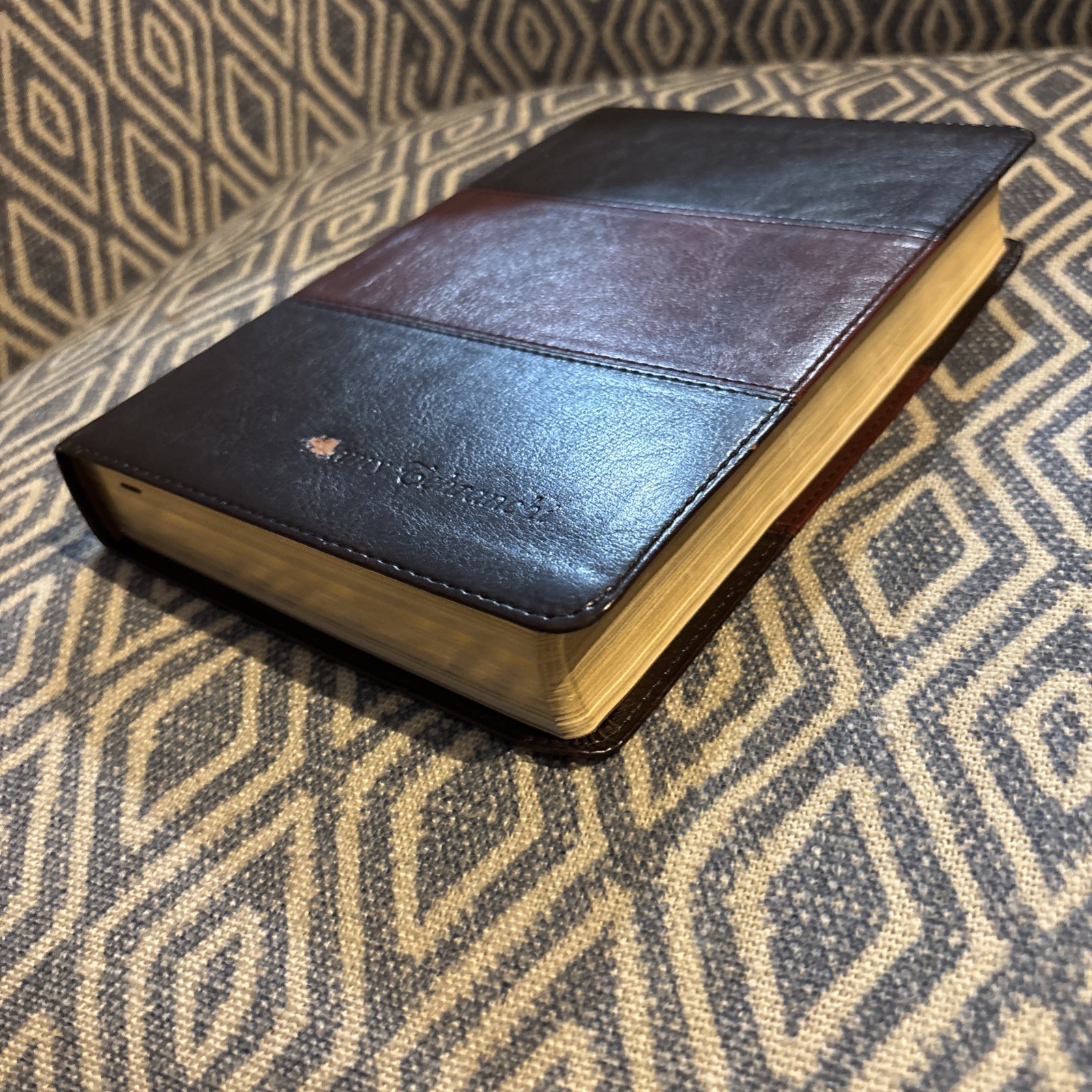 HCSB Ultrathin Reference Bible Dark Brown/Tan Simulated Leather book