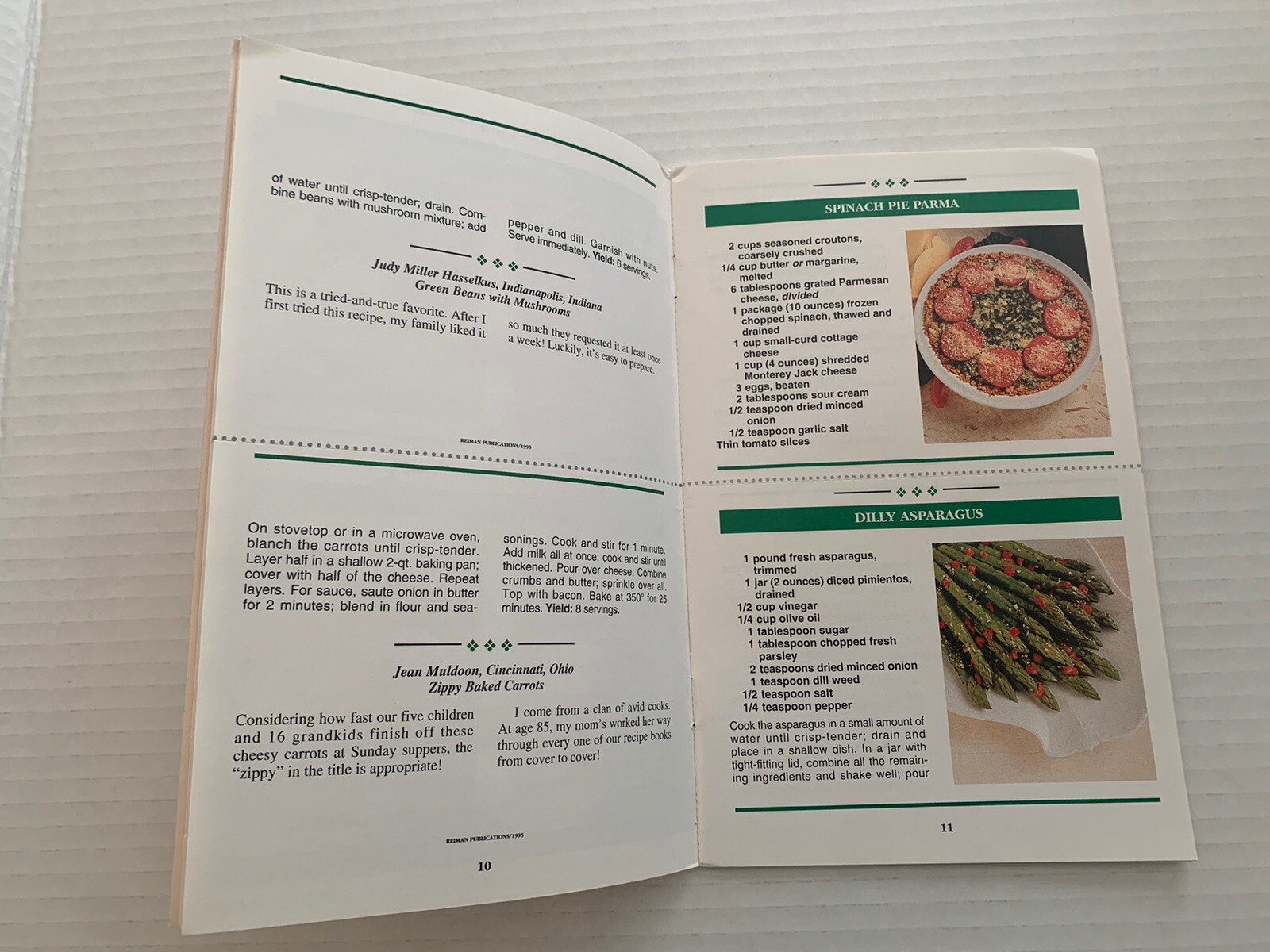 Vintage The Country Cooking Recipe Collection Cookbook Vegetable Dishes 34 Pages