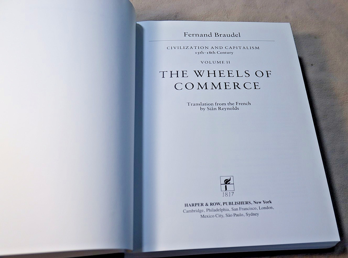 FERNAND BRAUDEL Civilization & Capitalism 15th-18th Century 2-Volumes First Edit