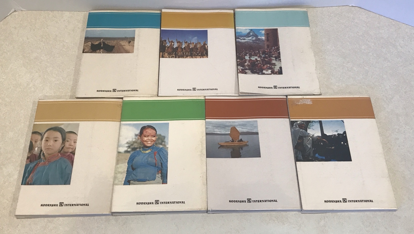 LOT OF 7 Vintage Travel Guides Kodansha Color Photos This Beautiful World PB