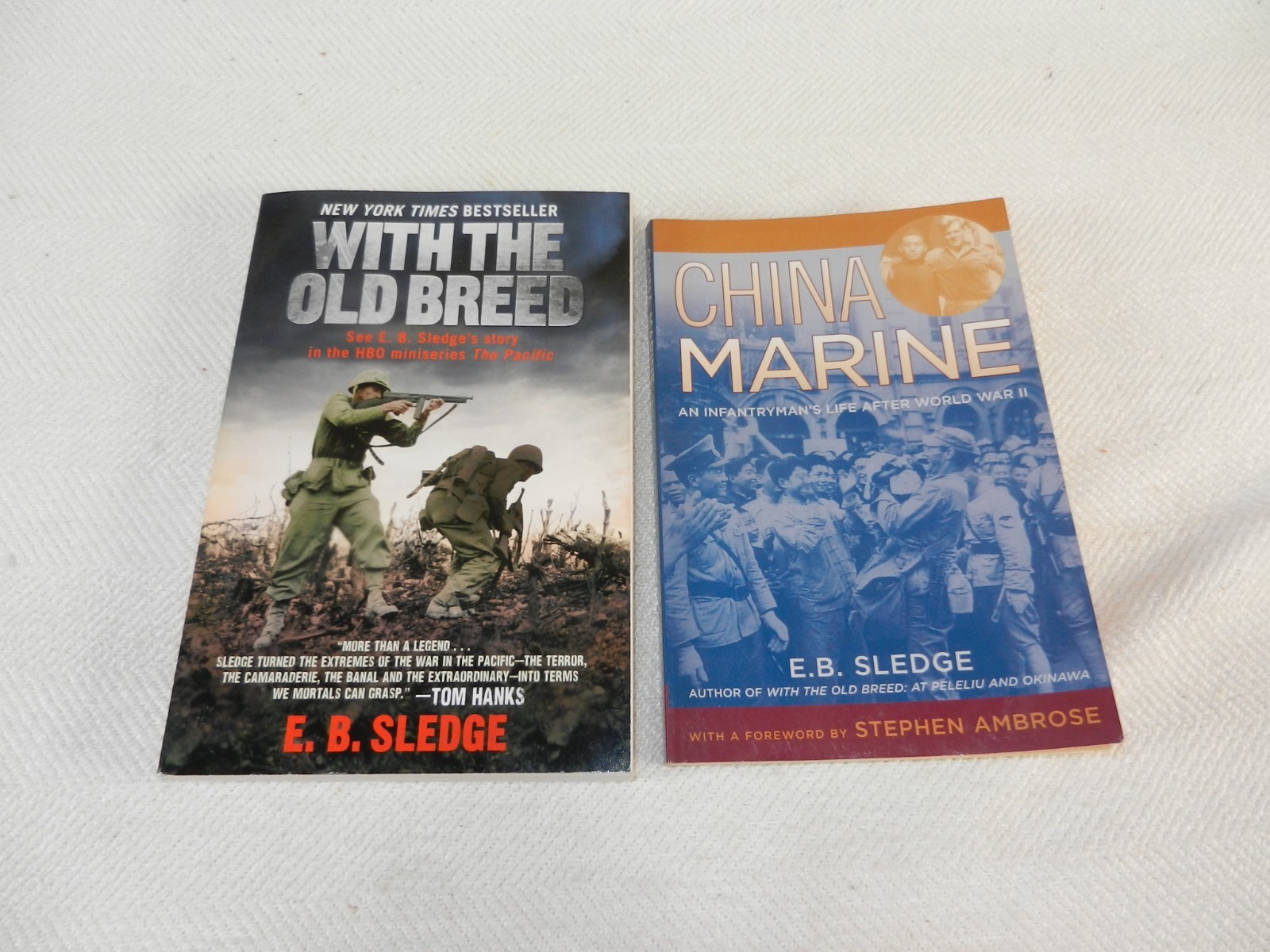 WW II 1st Marine Division E. B. Sledge “WITH THE OLD BREED” & “CHINA MARINE”