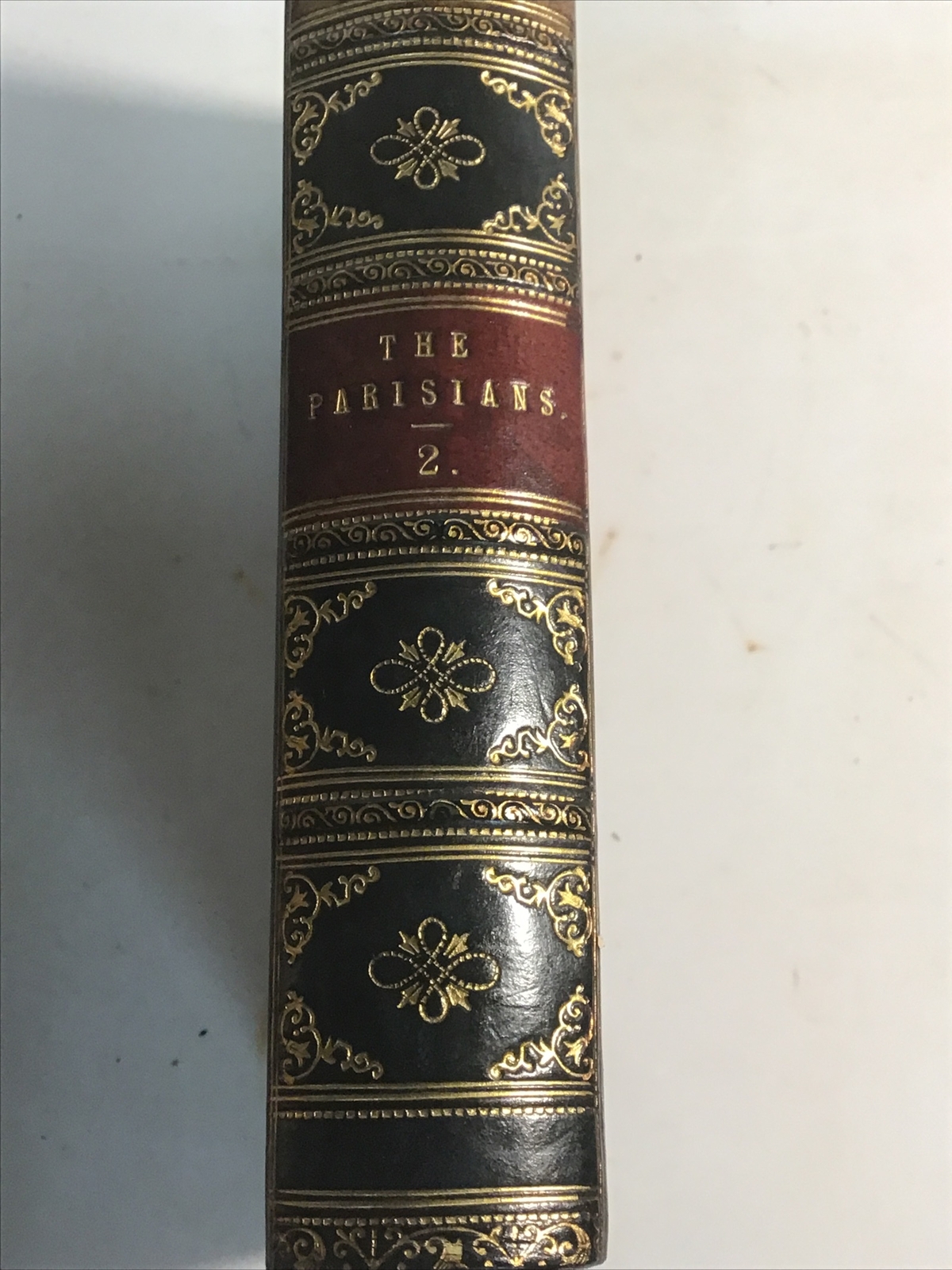 Antique Leather 1875 The Parisians Volume 2 Book by Lord Lytton