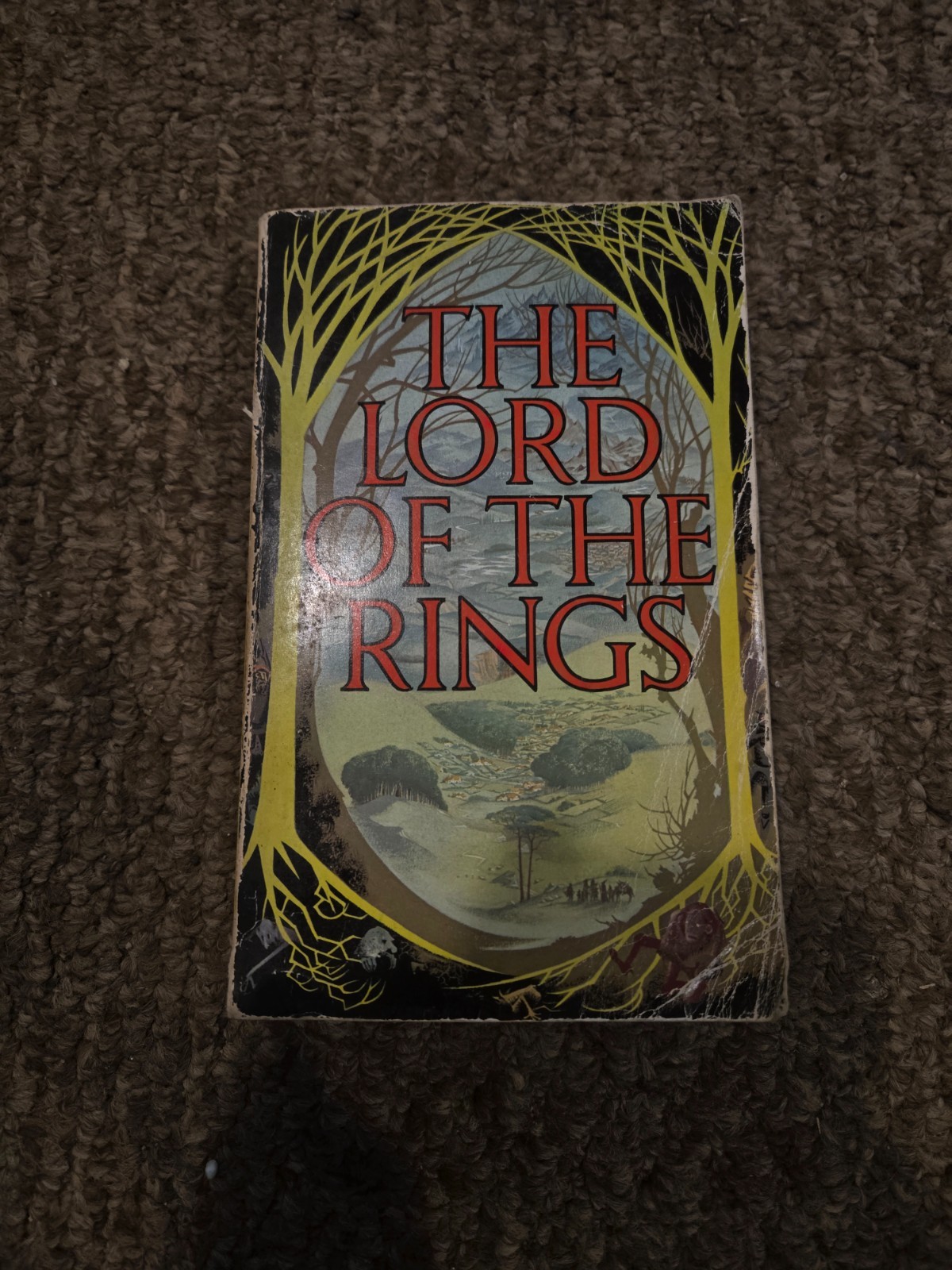 RARE 1974 Lord of the Rings J.R.R. Tolkien – 14th Impression – Pauline Baynes Ar